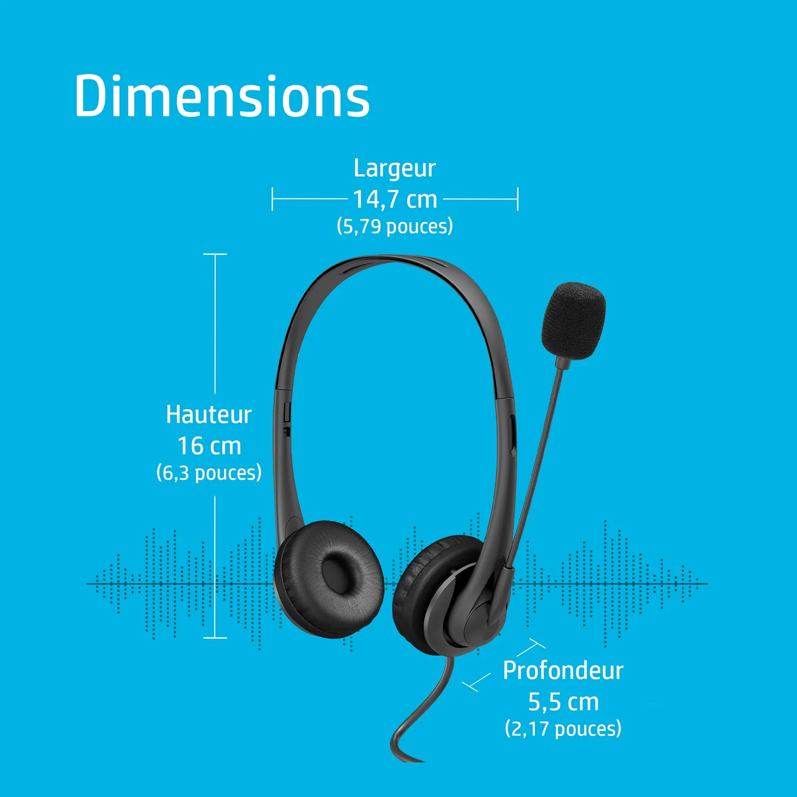 HP Casque stéréo USB G2