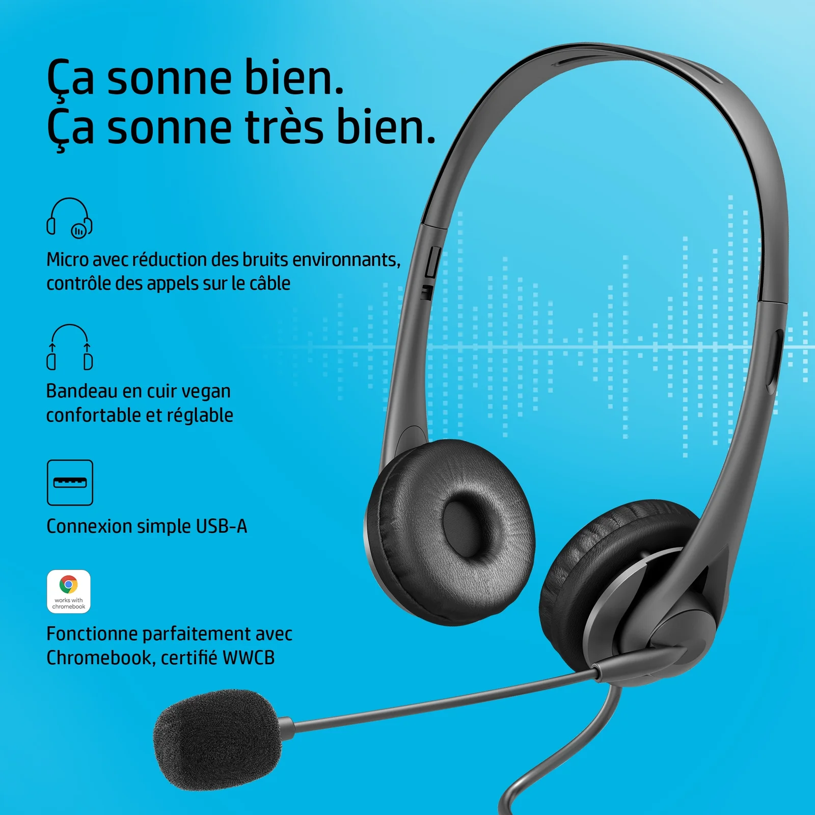 HP Casque stéréo USB G2