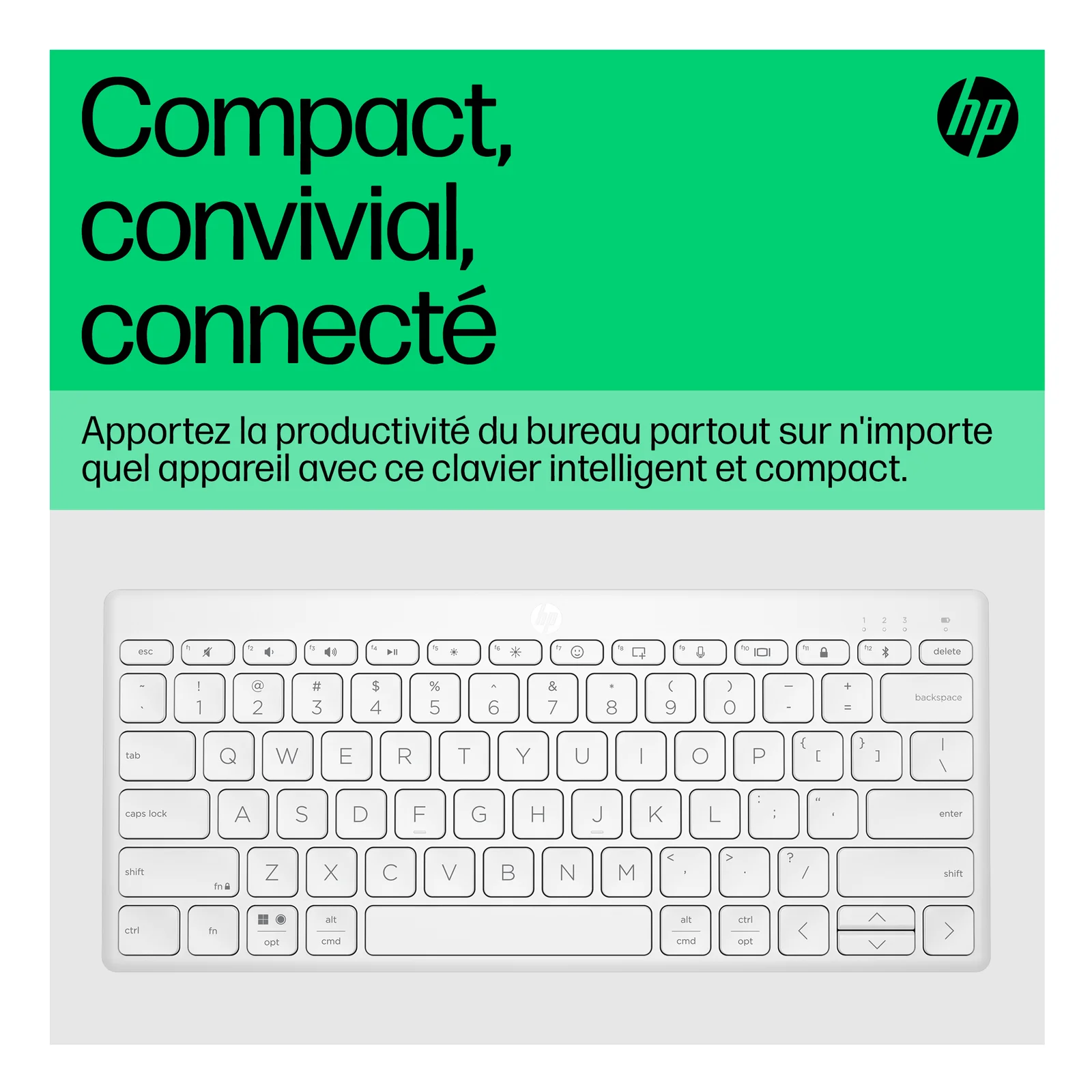 HP Clavier Bluetooth multi-périphériques compact 350