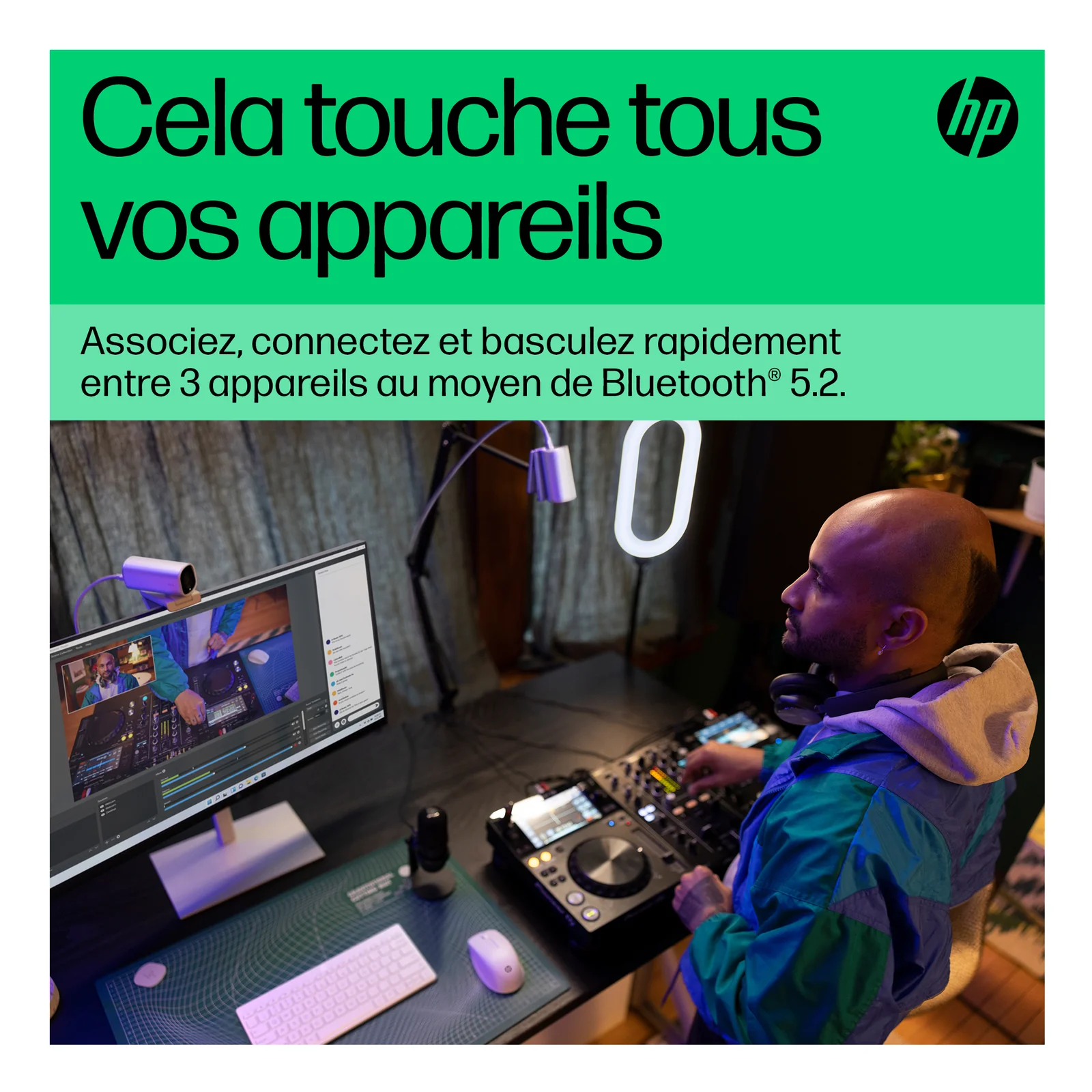 HP Clavier Bluetooth multi-périphériques compact 350