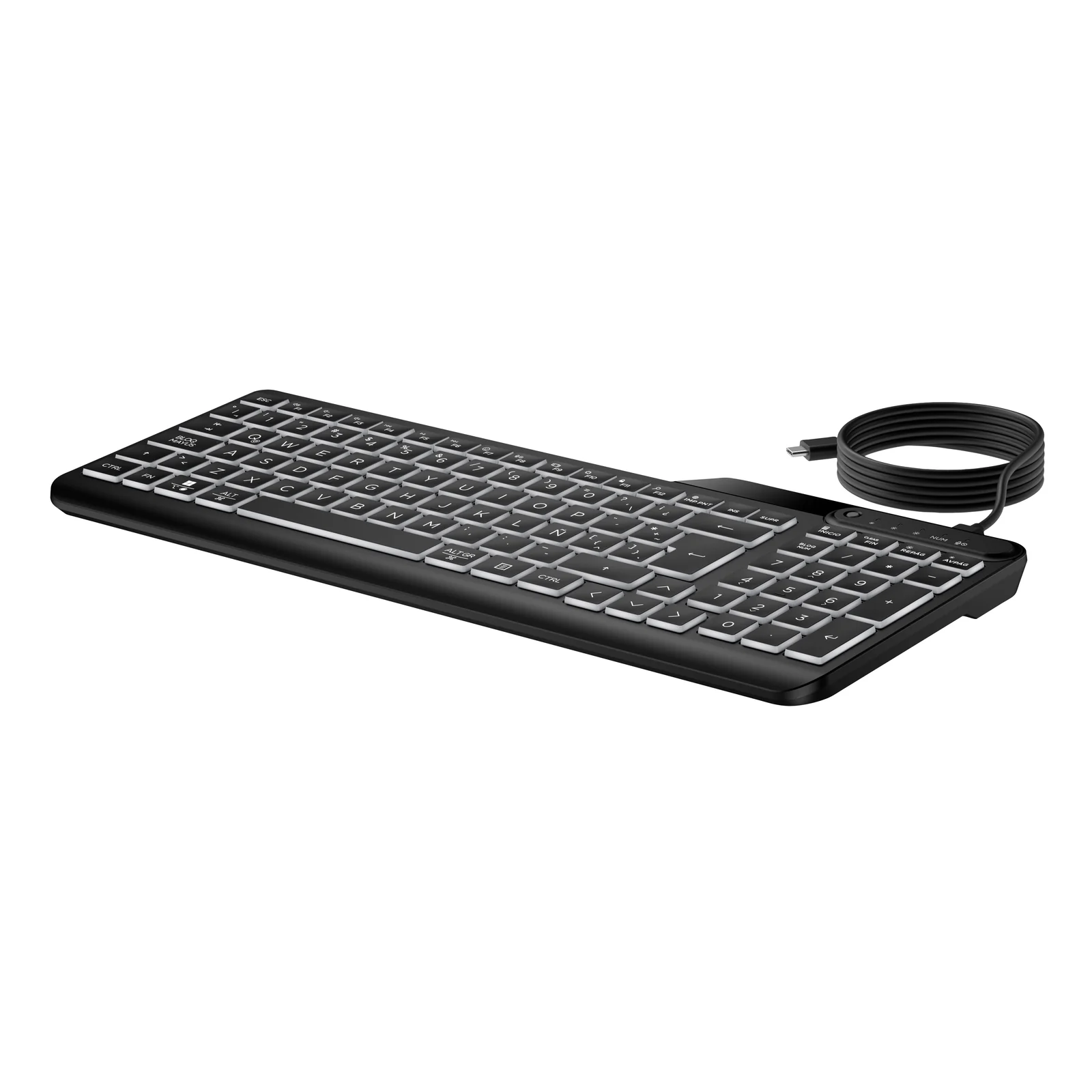 HP Clavier filaire rétroéclairé multi-appareil 405