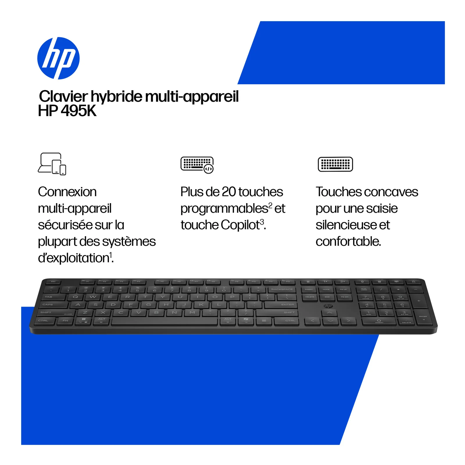 HP Clavier hybride multi-appareil 495K