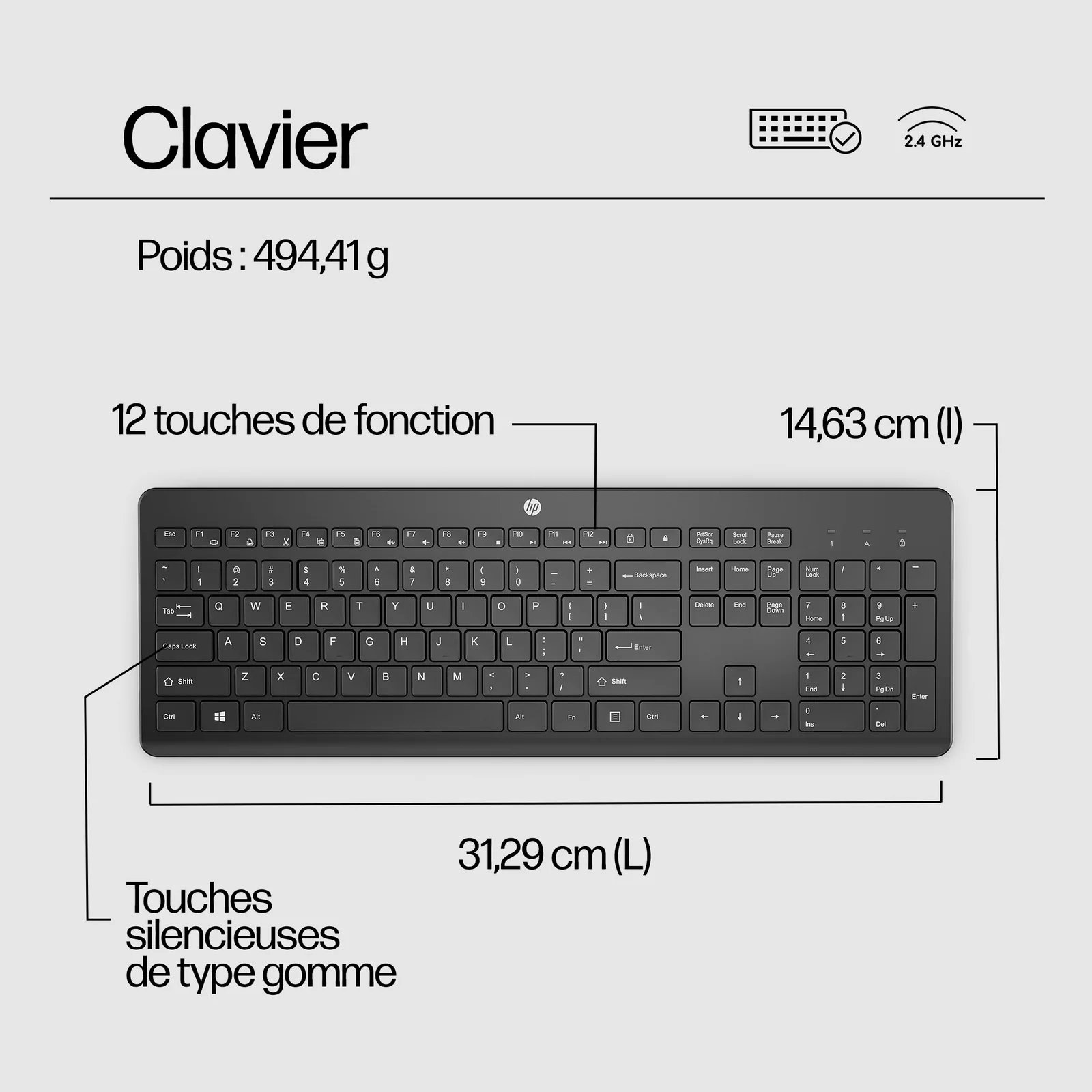 HP Clavier sans fil 230