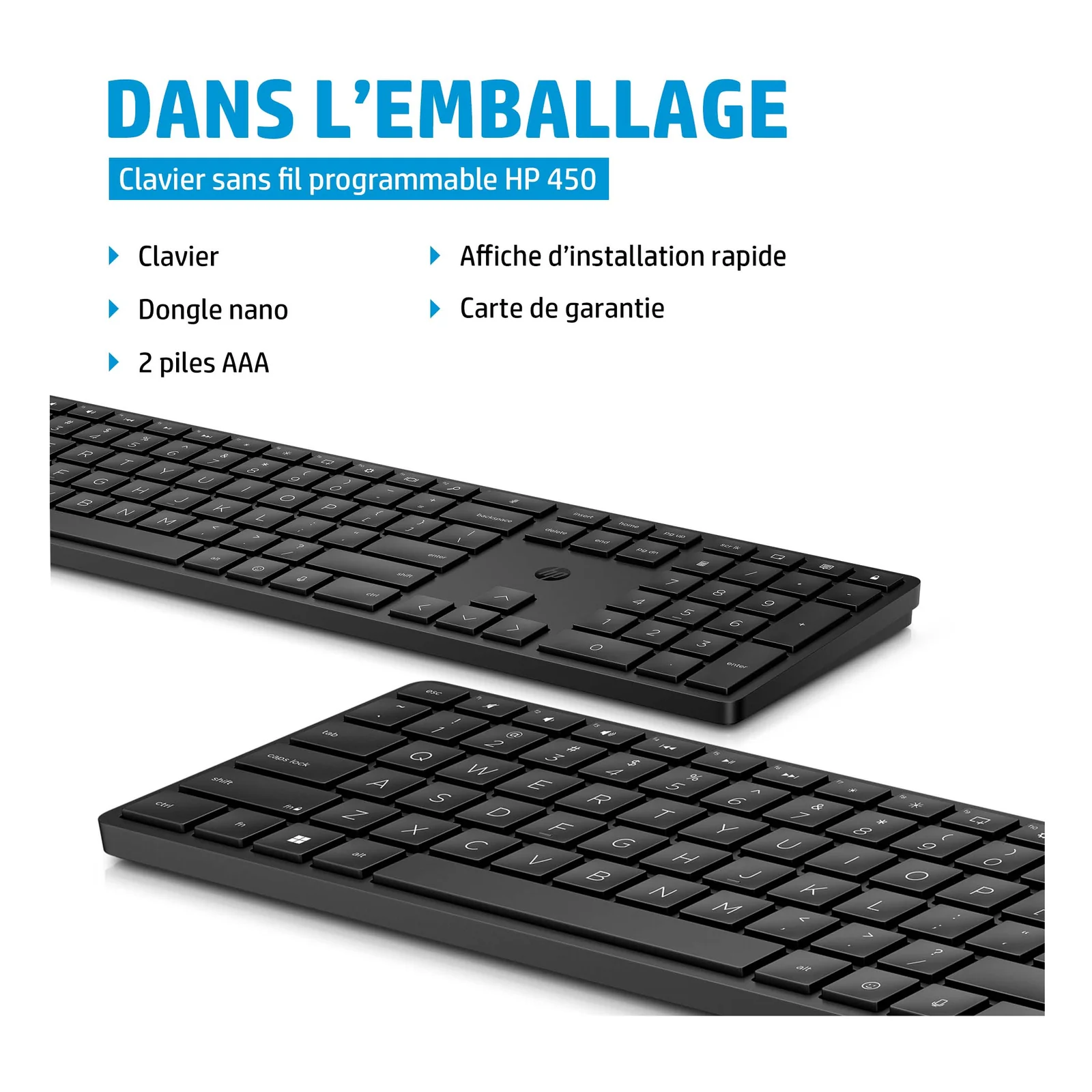 HP Clavier sans fil programmable 450