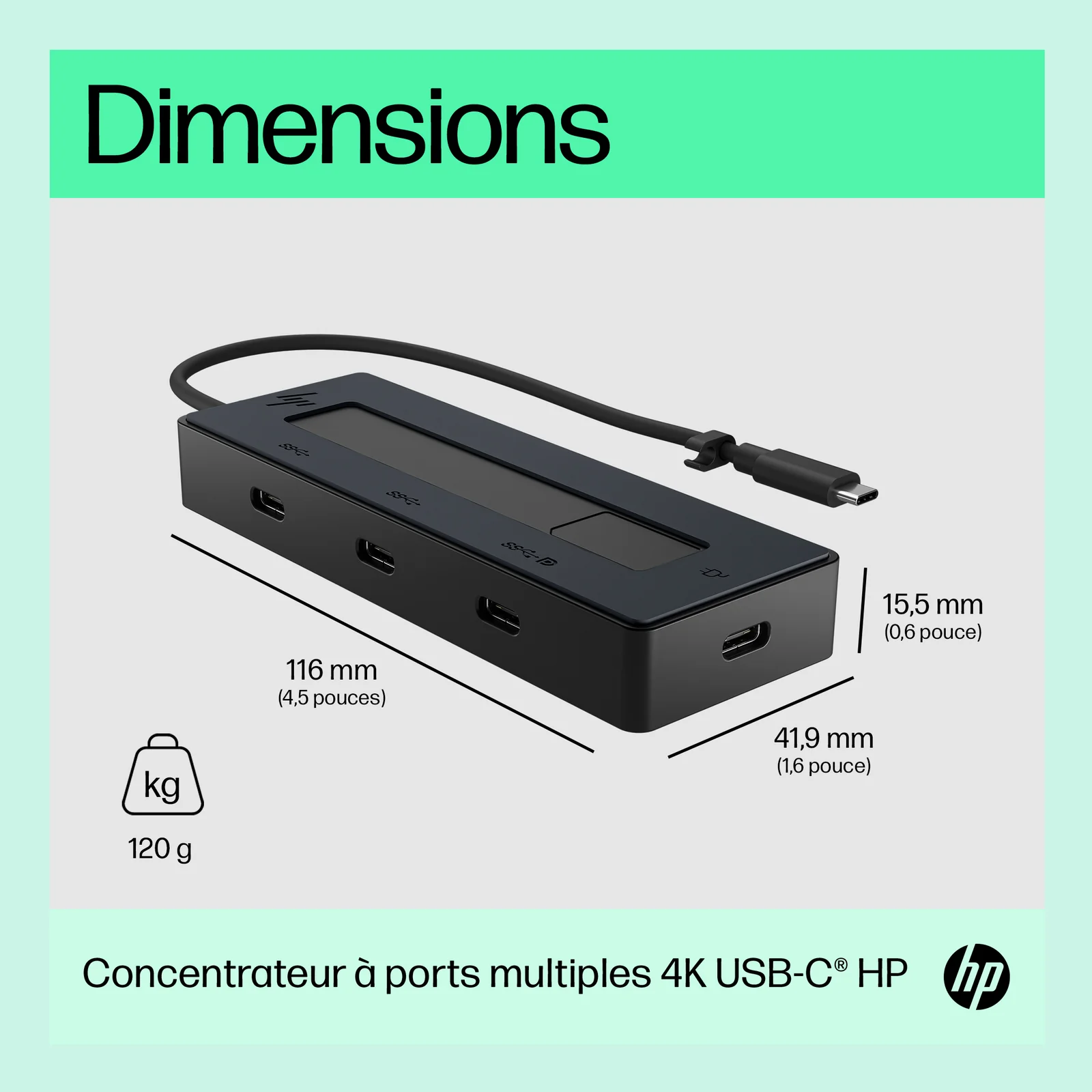 HP Concentrateur USB-C 4K