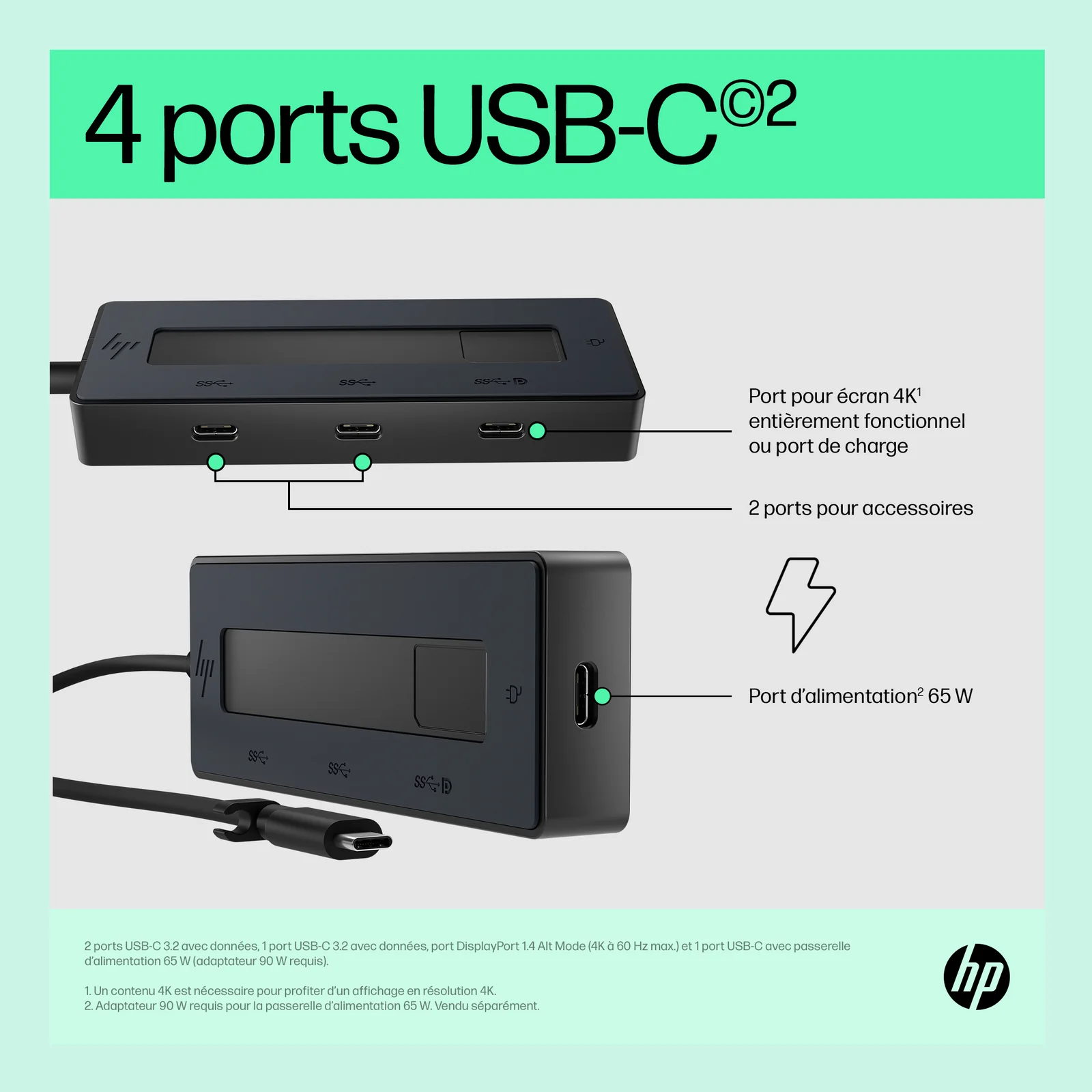 HP Concentrateur USB-C 4K