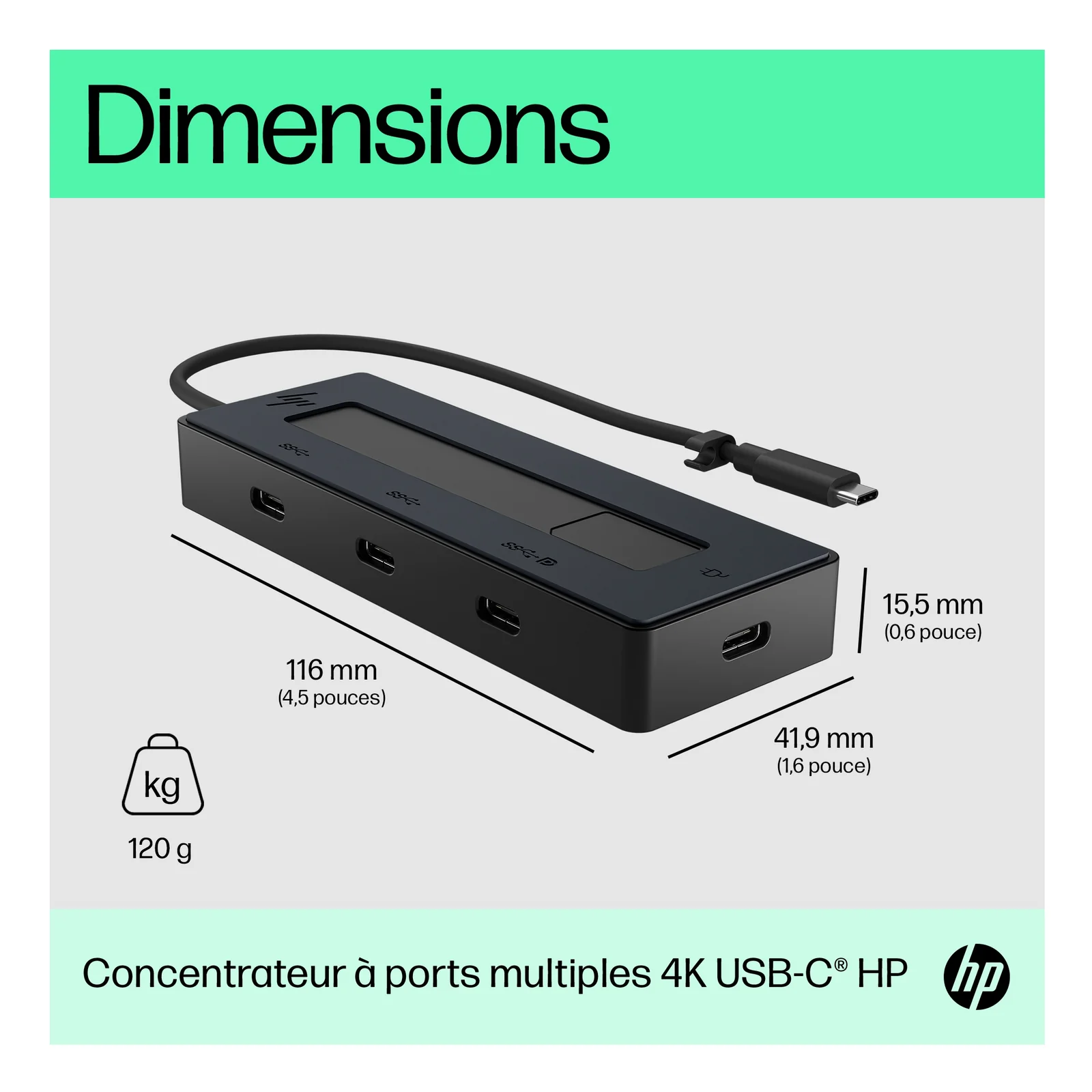 HP Concentrateur USB-C 4K