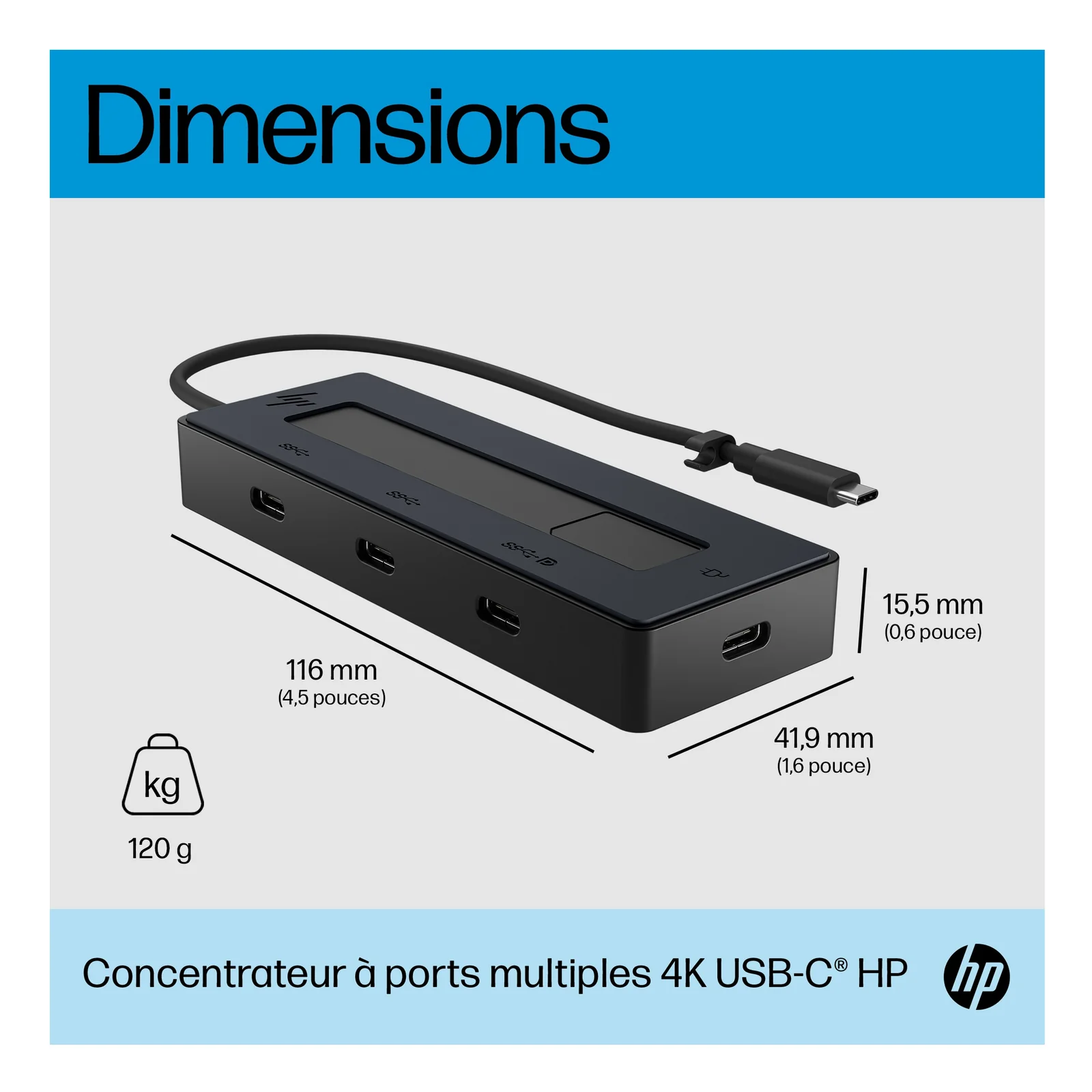 HP Concentrateur USB-C 4K