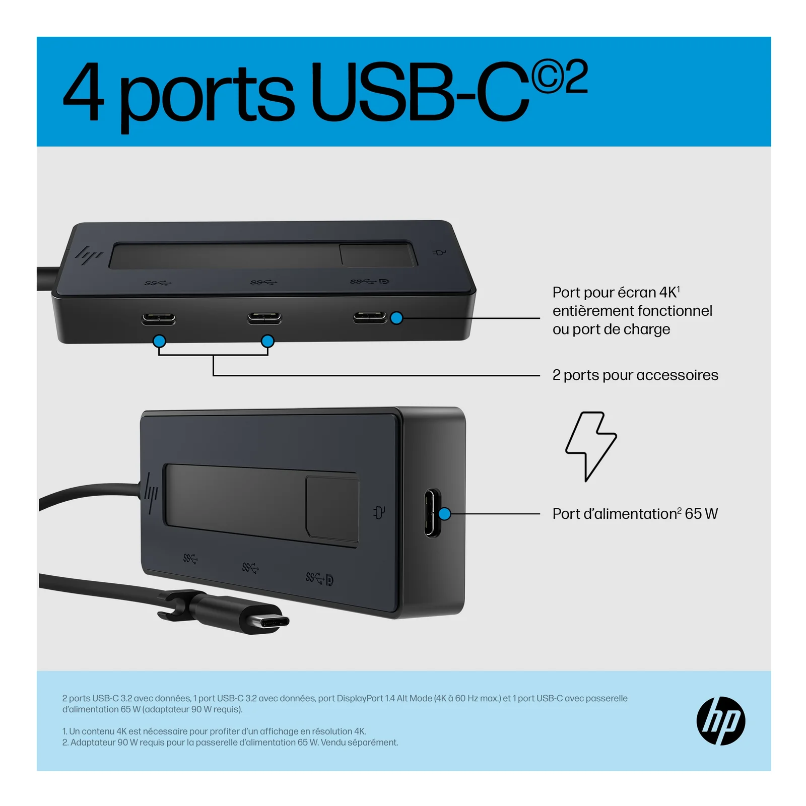 HP Concentrateur USB-C 4K
