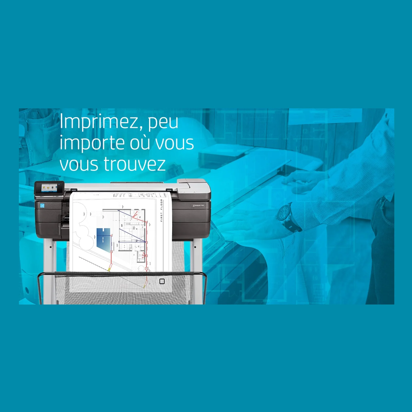 HP Designjet Imprimante multifonction T830 24 pouces