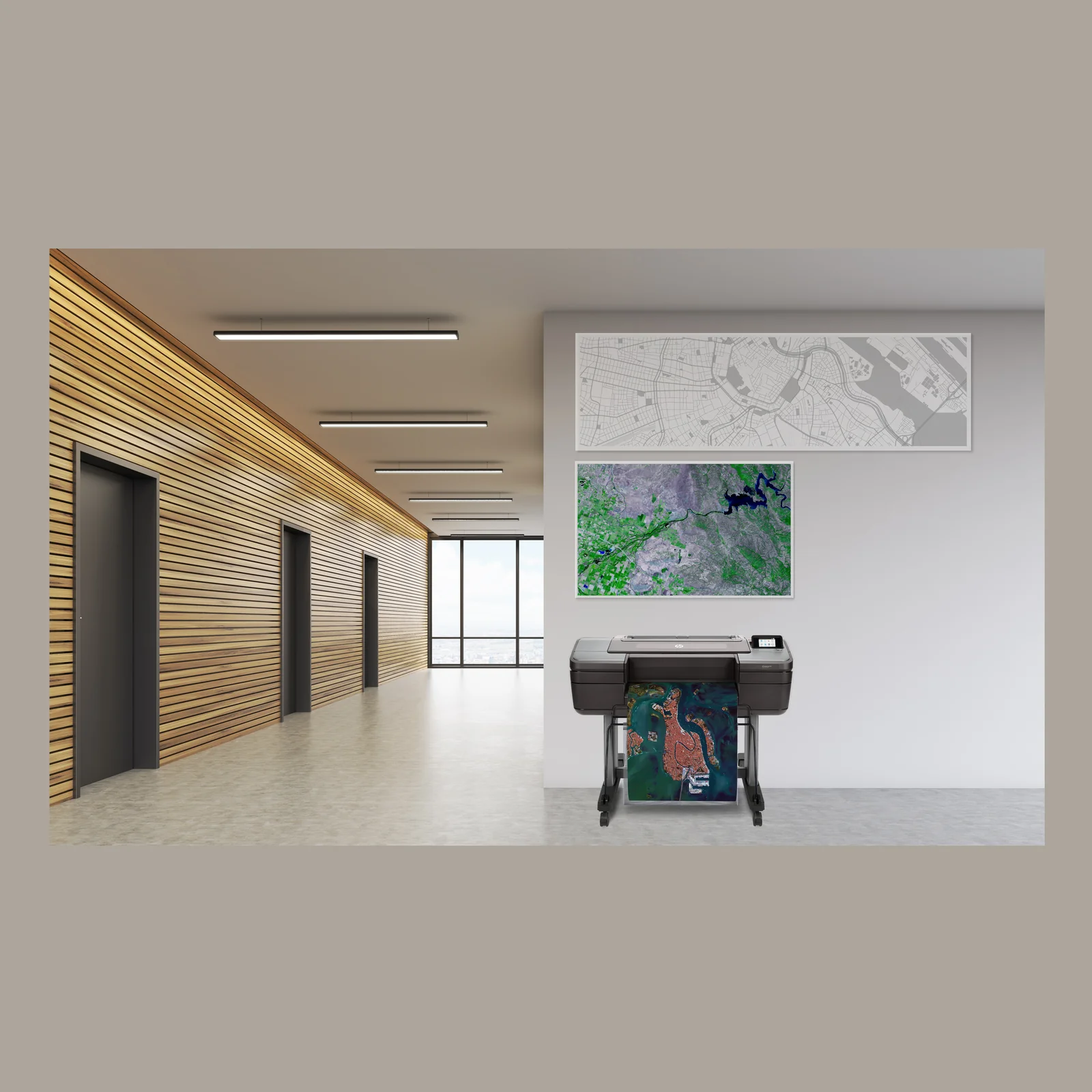 HP Designjet Imprimante Z6dr PostScript de 44 pouces avec coupe-bordures verticales