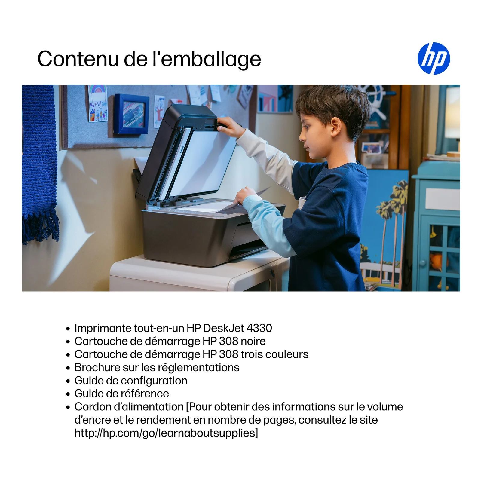 HP DeskJet 4330 Sans fil All-in-One Couleur Imprimante