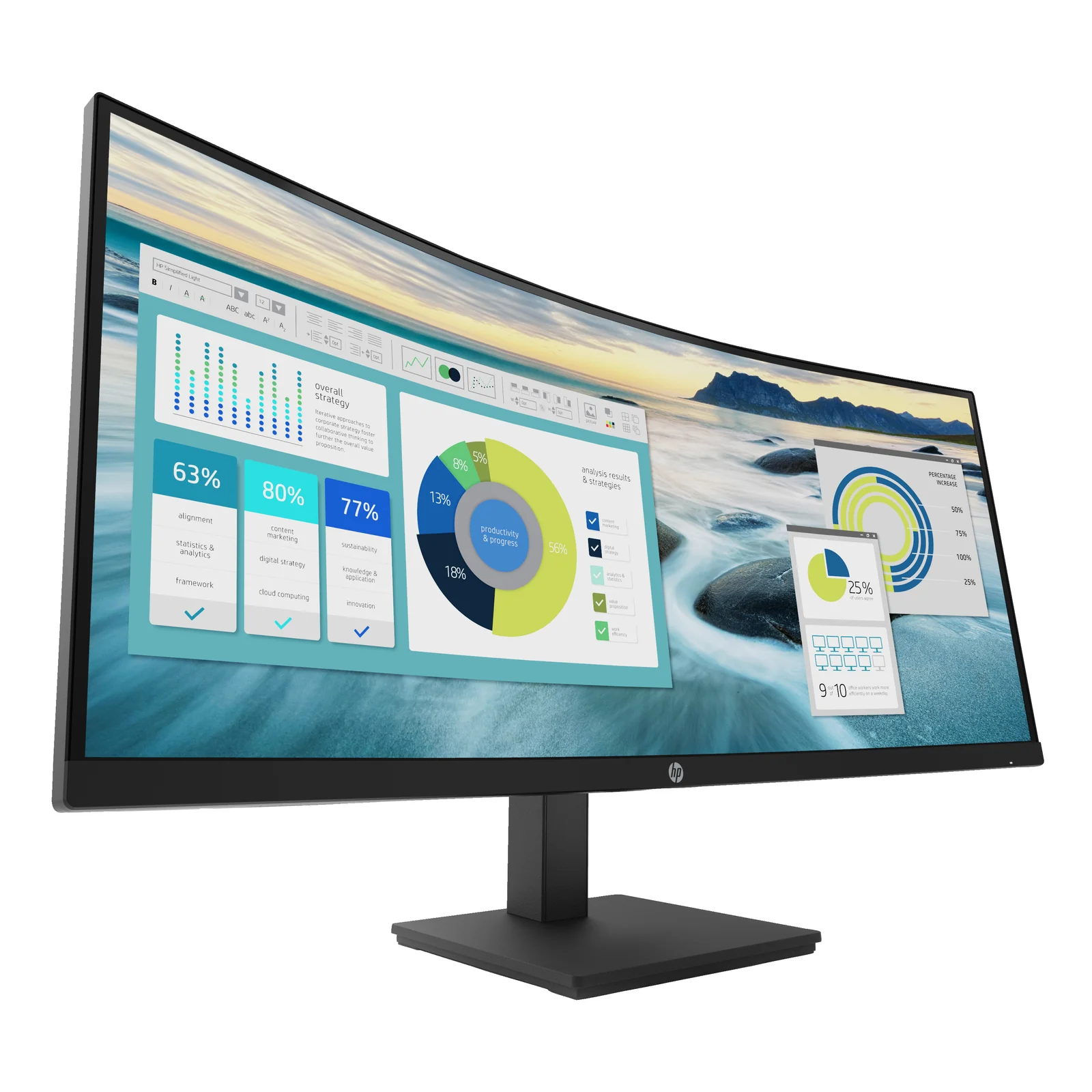 HP Écran incurvé P34hc G4 WQHD USB-C