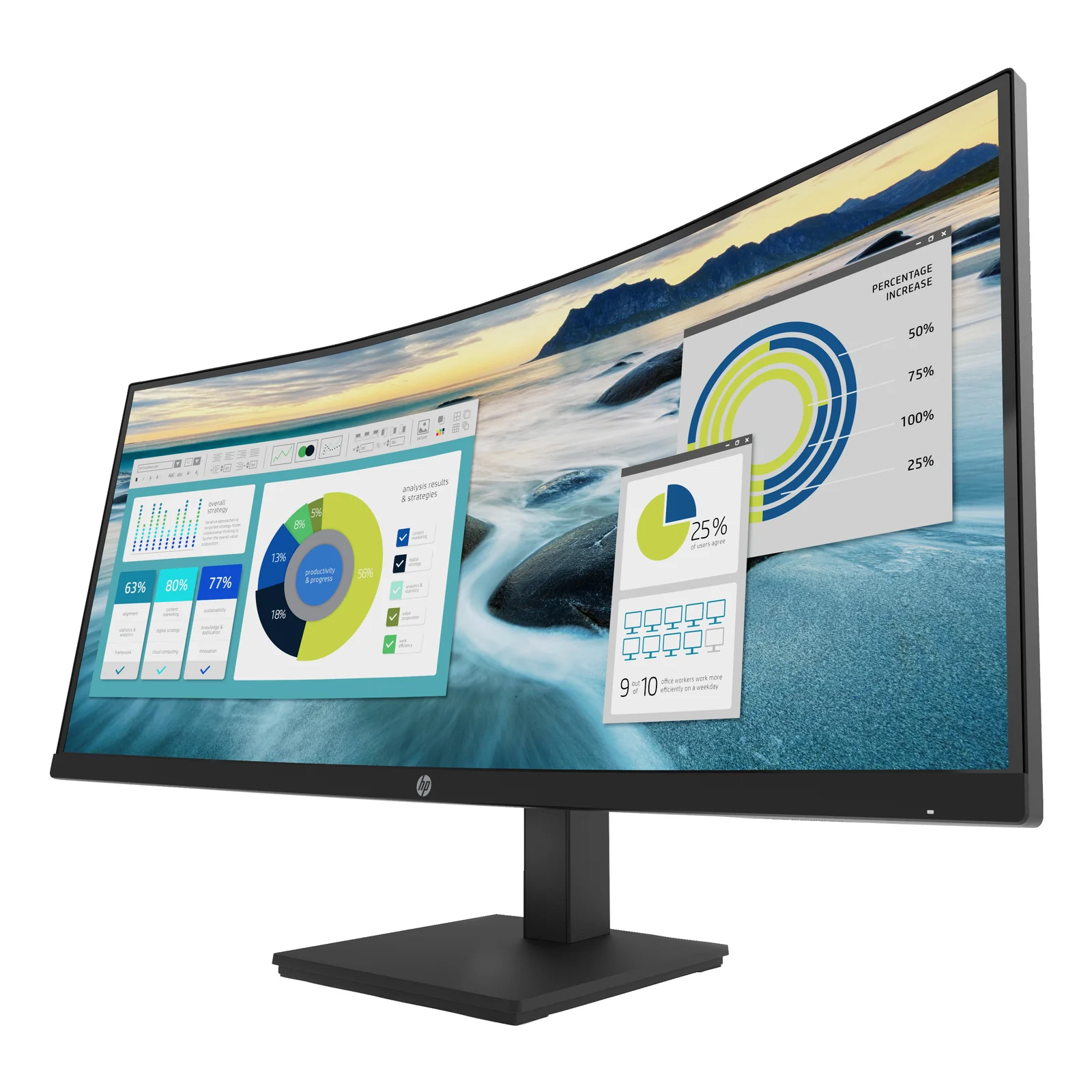 HP Écran incurvé P34hc G4 WQHD USB-C