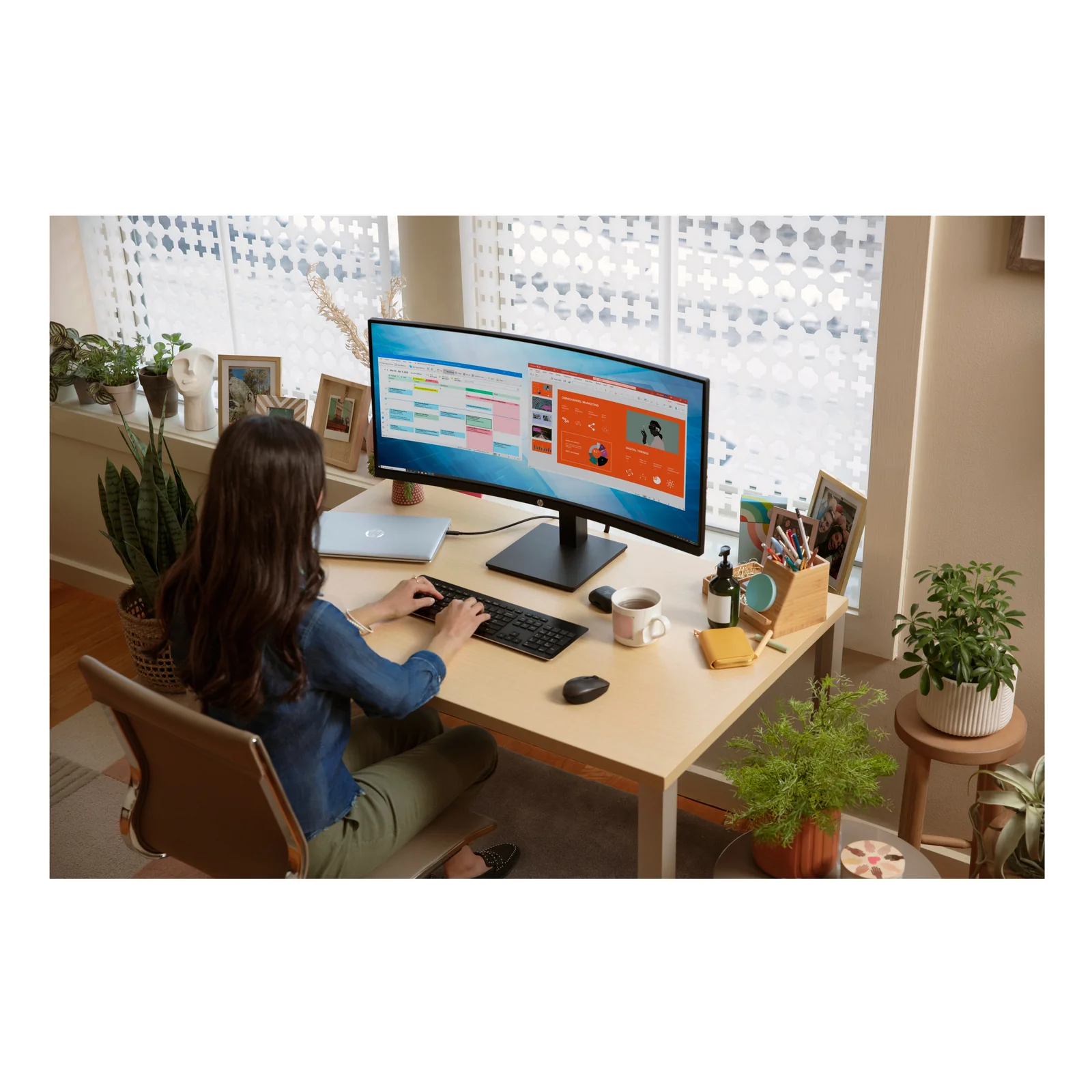 HP Écran incurvé P34hc G4 WQHD USB-C