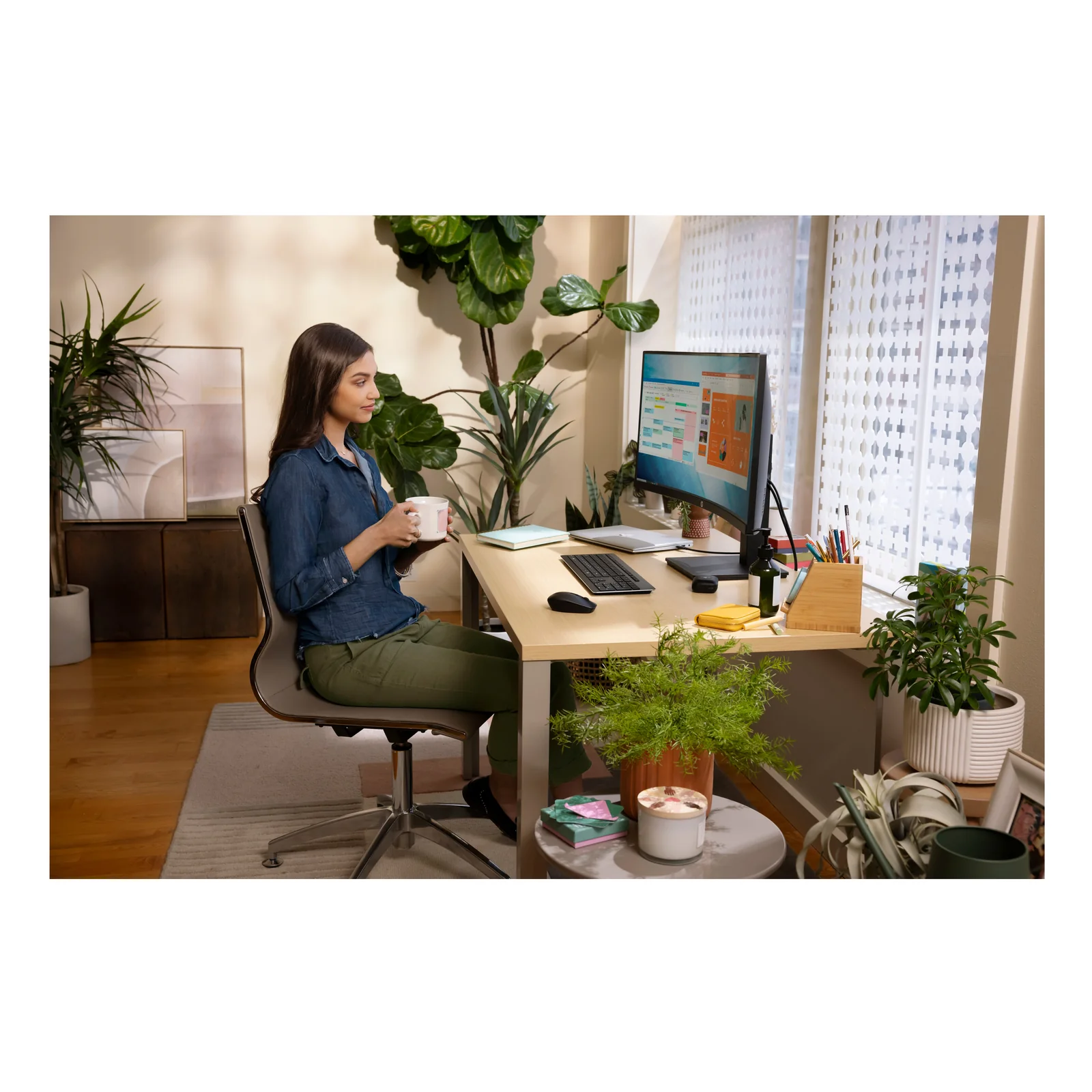 HP Écran incurvé P34hc G4 WQHD USB-C