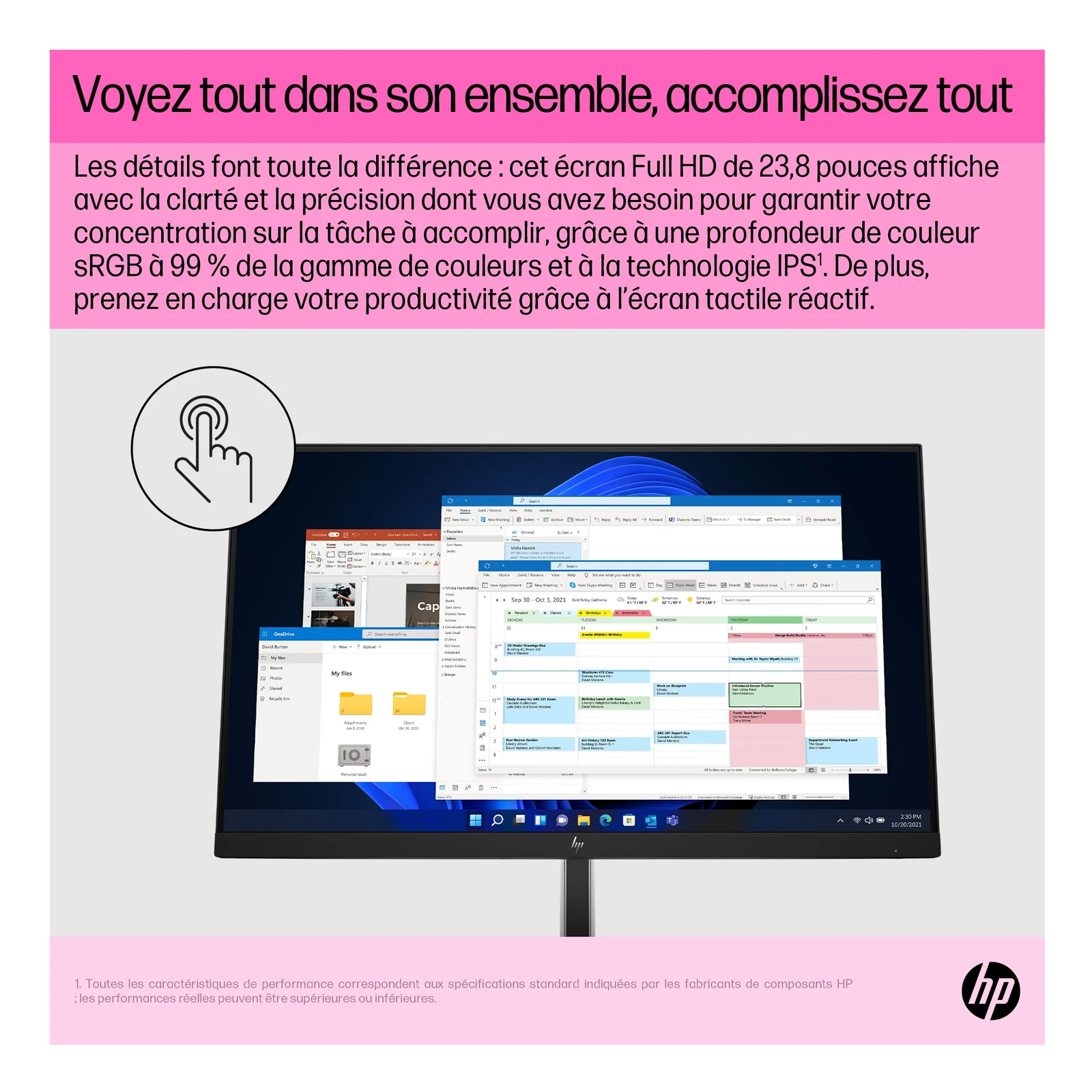 HP Écran tactile FHD E24t G5