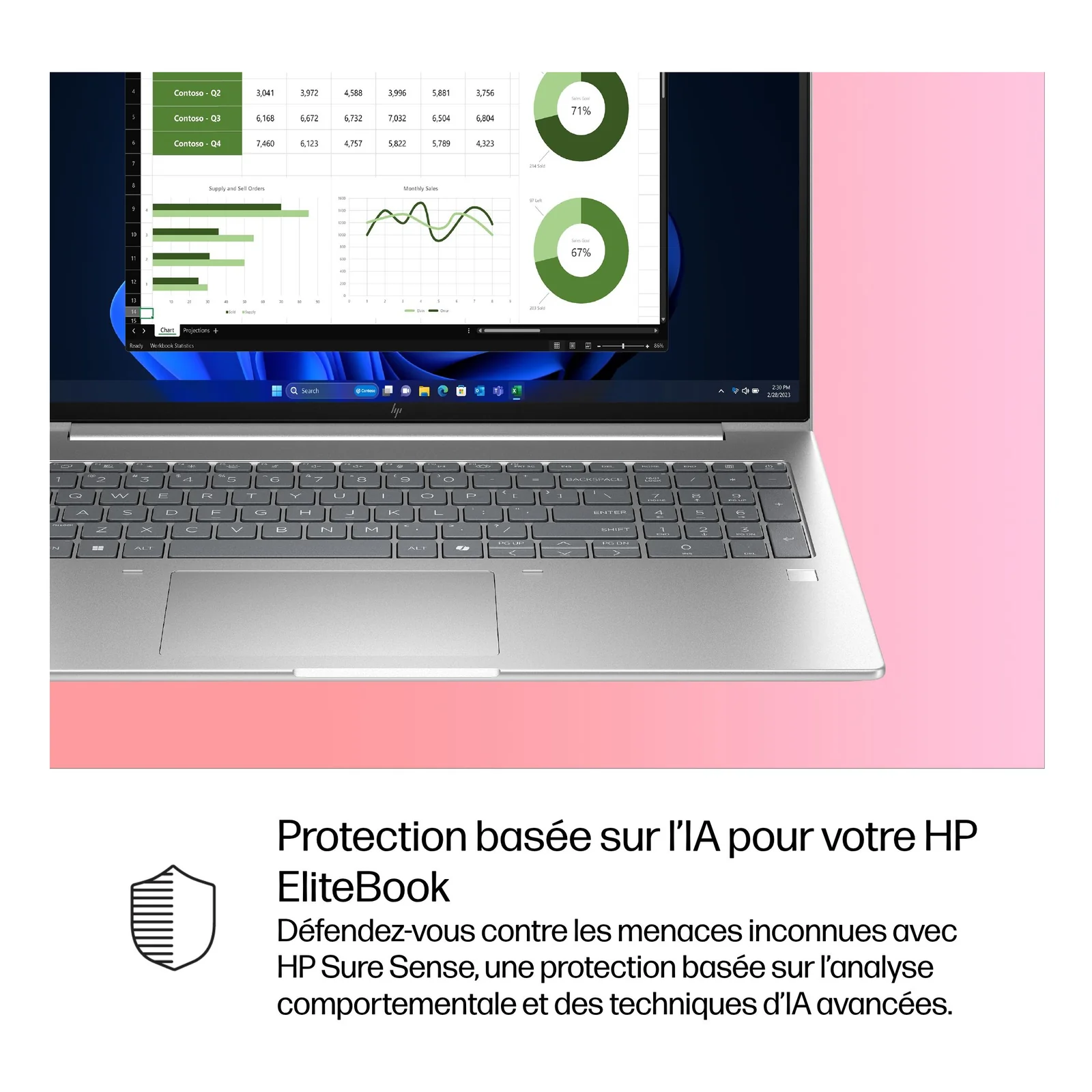 HP EliteBook 6 G1i AI PC Wolf Pro Security Edition Intel Core Ultra 5 225U Ordinateur portable 40,6 cm (16") WUXGA 16 Go DDR5-SDRAM 512 Go SSD Wi-Fi 7 (802.11be) Windows 11 Pro Argent