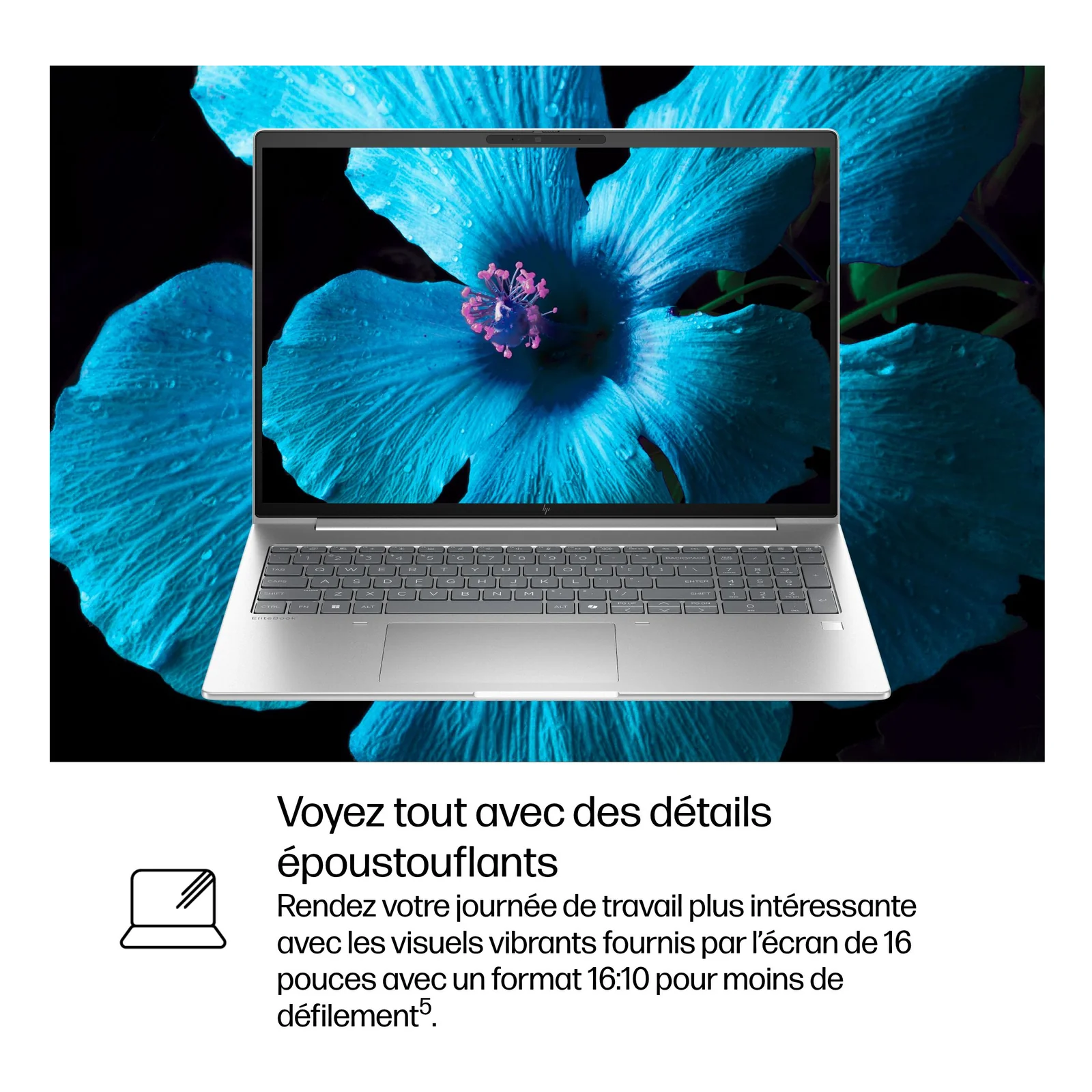 HP EliteBook 6 G1i AI PC Wolf Pro Security Edition Intel Core Ultra 5 225U Ordinateur portable 40,6 cm (16") WUXGA 16 Go DDR5-SDRAM 512 Go SSD Wi-Fi 7 (802.11be) Windows 11 Pro Argent