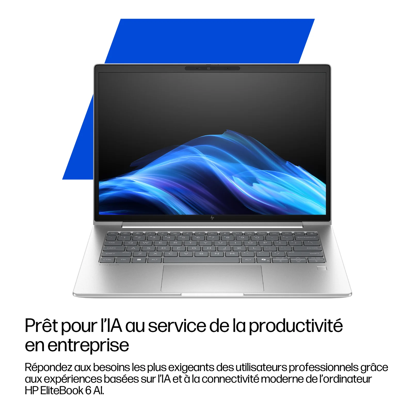 HP EliteBook 6 G1i AI PC Wolf Pro Security Edition Intel Core Ultra 7 255U Ordinateur portable 40,6 cm (16") WUXGA 16 Go DDR5-SDRAM 512 Go SSD Wi-Fi 7 (802.11be) Windows 11 Pro Argent