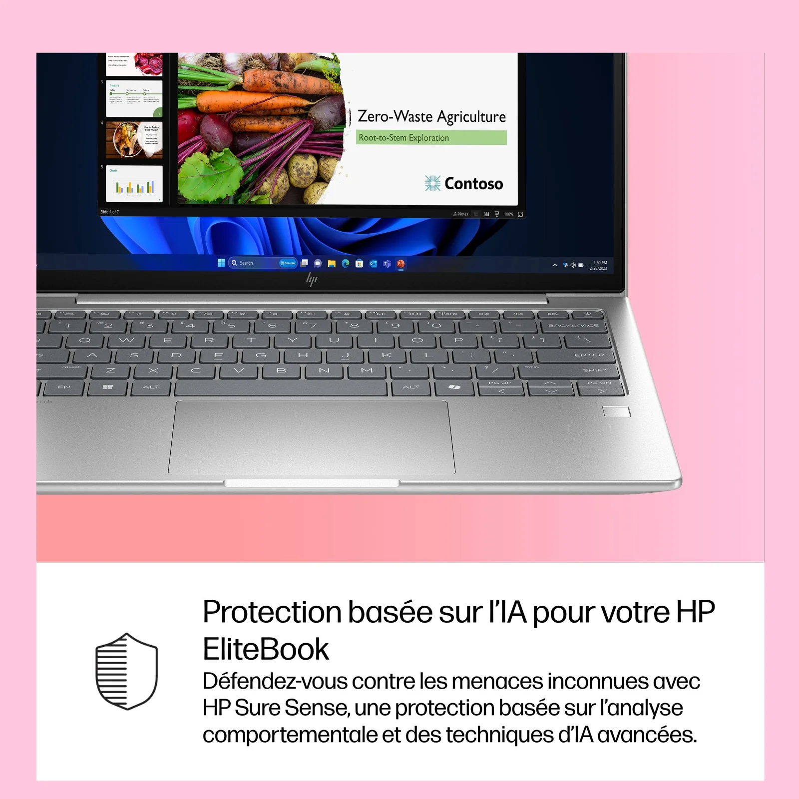 HP EliteBook 6 G1i Wolf Pro Security Edition Intel Core Ultra 7 255U Ordinateur portable 33,8 cm (13.3") WUXGA 32 Go DDR5-SDRAM 1 To SSD Wi-Fi 7 (802.11be) Windows 11 Pro AI PC Argent