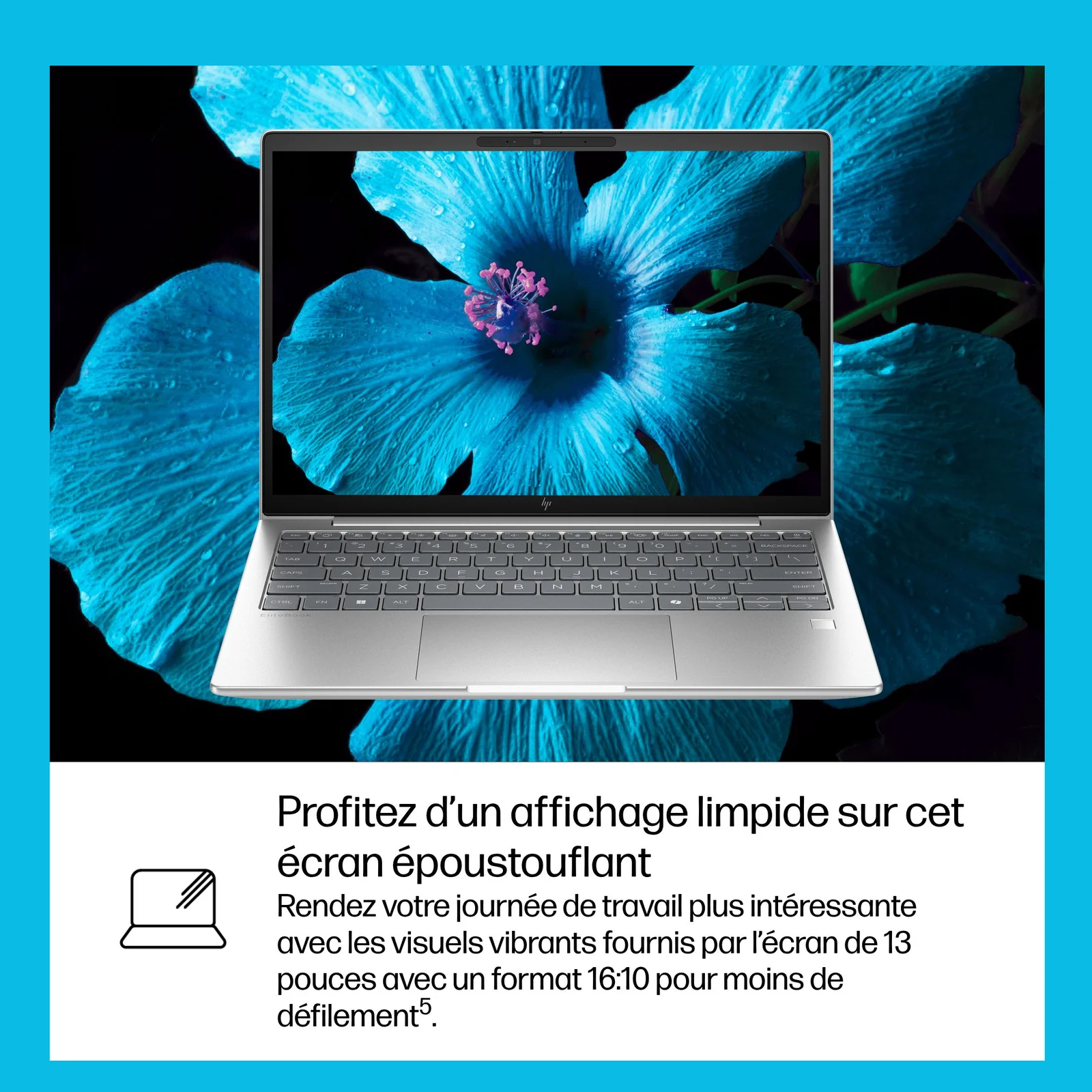 HP EliteBook 6 G1i Wolf Pro Security Edition Intel Core Ultra 7 255U Ordinateur portable 33,8 cm (13.3") WUXGA 32 Go DDR5-SDRAM 1 To SSD Wi-Fi 7 (802.11be) Windows 11 Pro AI PC Argent
