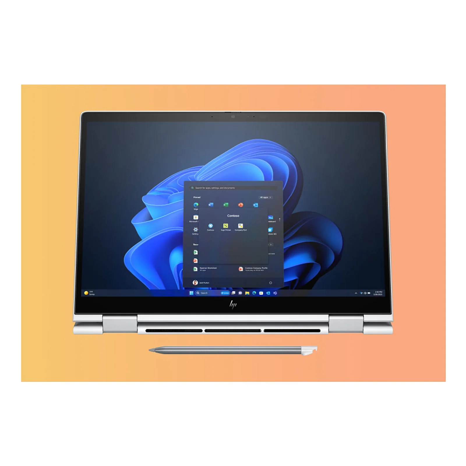 HP EliteBook 8 Flip G1i 13 inch Notebook AI PC Wolf Pro Security Edition Intel Core Ultra 5 225U Hybride (2-en-1) 33,8 cm (13.3") Écran tactile WUXGA 16 Go LPDDR5x-SDRAM 512 Go SSD Wi-Fi 7 (802.11be) Windows 11 Pro Argent