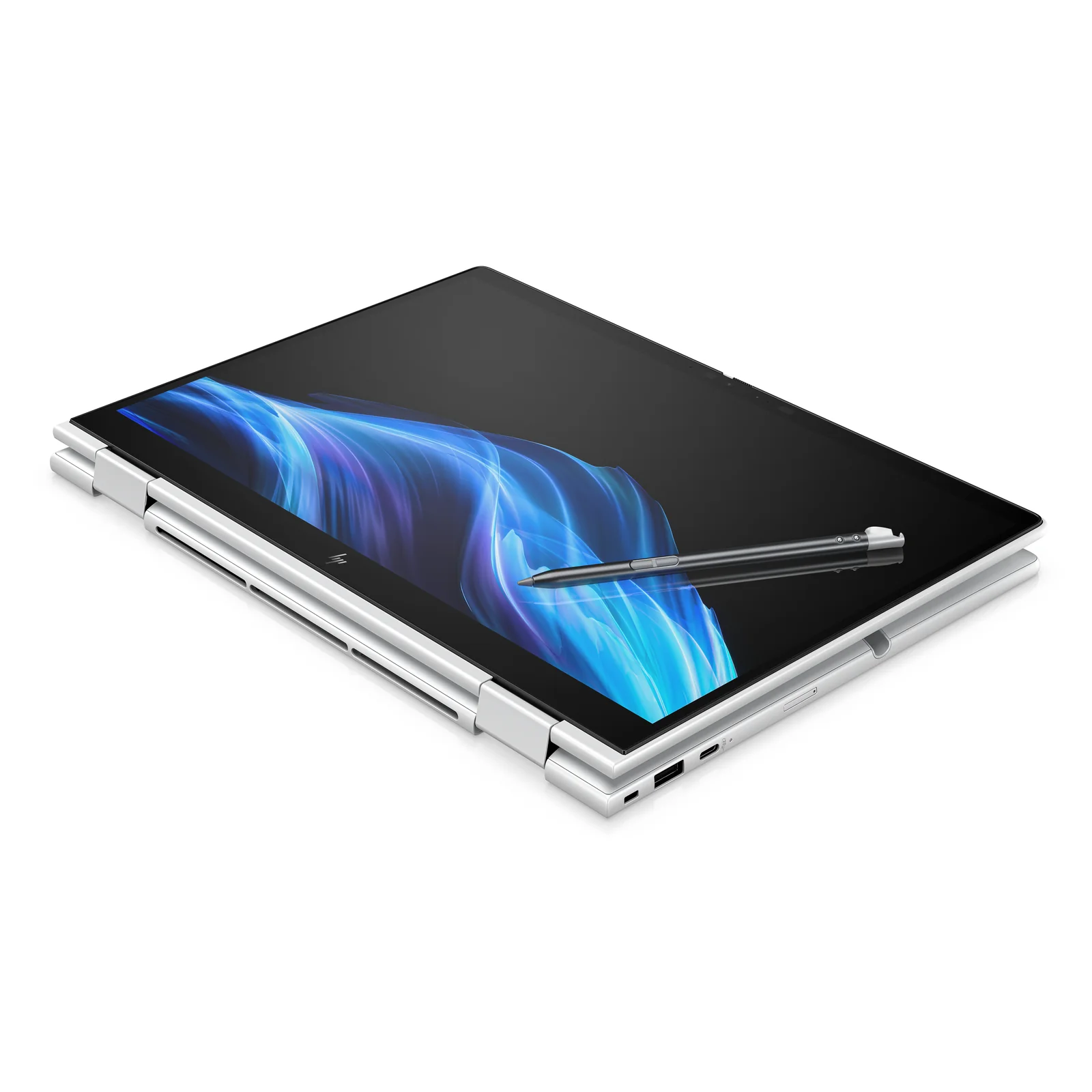 HP EliteBook 8 Flip G1i 13 inch Notebook AI PC Wolf Pro Security Edition Intel Core Ultra 5 225U Hybride (2-en-1) 33,8 cm (13.3") Écran tactile WUXGA 16 Go LPDDR5x-SDRAM 512 Go SSD Wi-Fi 7 (802.11be) Windows 11 Pro Argent