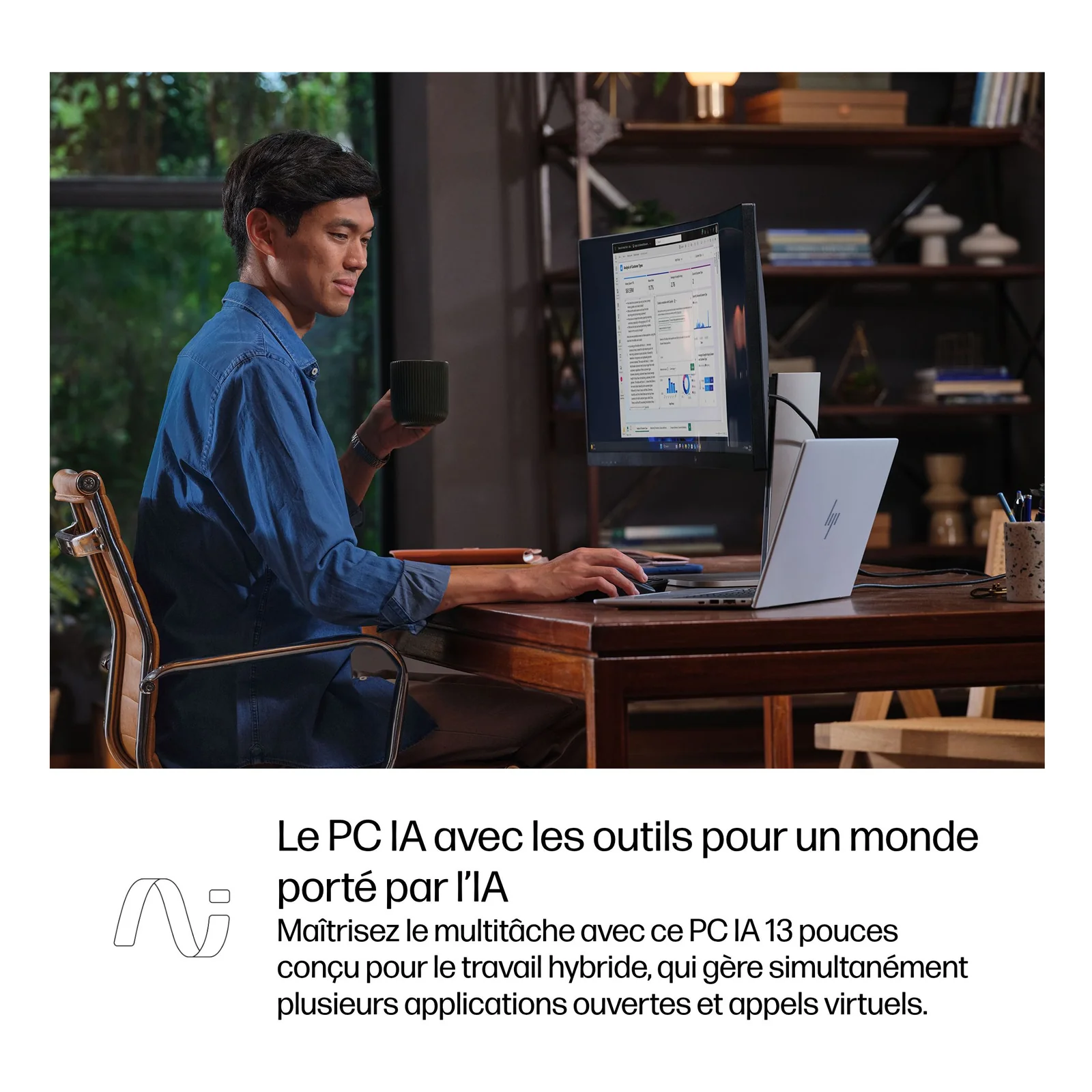 HP EliteBook 8 G1i 13 inch Notebook AI PC Wolf Pro Security Edition Intel Core Ultra 7 255U Ordinateur portable 33,8 cm (13.3") WUXGA 32 Go LPDDR5x-SDRAM 1 To SSD Wi-Fi 7 (802.11be) Windows 11 Pro Argent