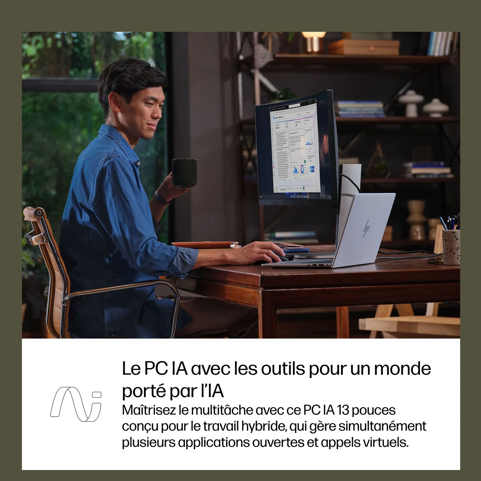 HP EliteBook 8 G1i 13 inch Notebook AI PC Wolf Pro Security Edition Intel Core Ultra 7 255U Ordinateur portable 33,8 cm (13.3") WUXGA 32 Go LPDDR5x-SDRAM 1 To SSD Wi-Fi 7 (802.11be) Windows 11 Pro Argent