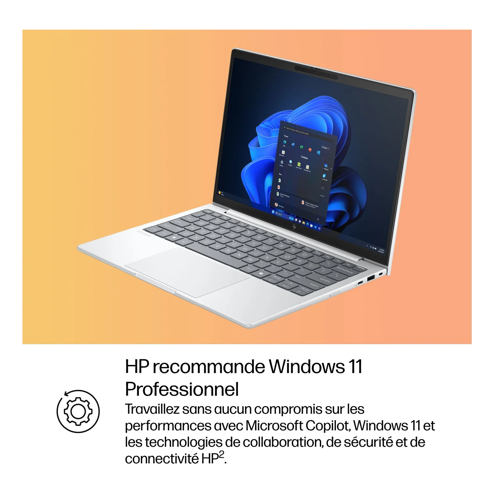HP EliteBook 8 G1i 13 inch Notebook AI PC Wolf Pro Security Edition Intel Core Ultra 7 255U Ordinateur portable 33,8 cm (13.3") WUXGA 32 Go LPDDR5x-SDRAM 1 To SSD Wi-Fi 7 (802.11be) Windows 11 Pro Argent