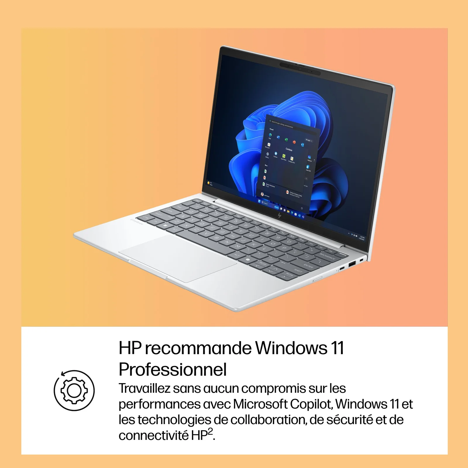 HP EliteBook 8 G1i 13 inch Notebook AI PC Wolf Pro Security Edition Intel Core Ultra 7 255U Ordinateur portable 33,8 cm (13.3") WUXGA 32 Go LPDDR5x-SDRAM 1 To SSD Wi-Fi 7 (802.11be) Windows 11 Pro Argent