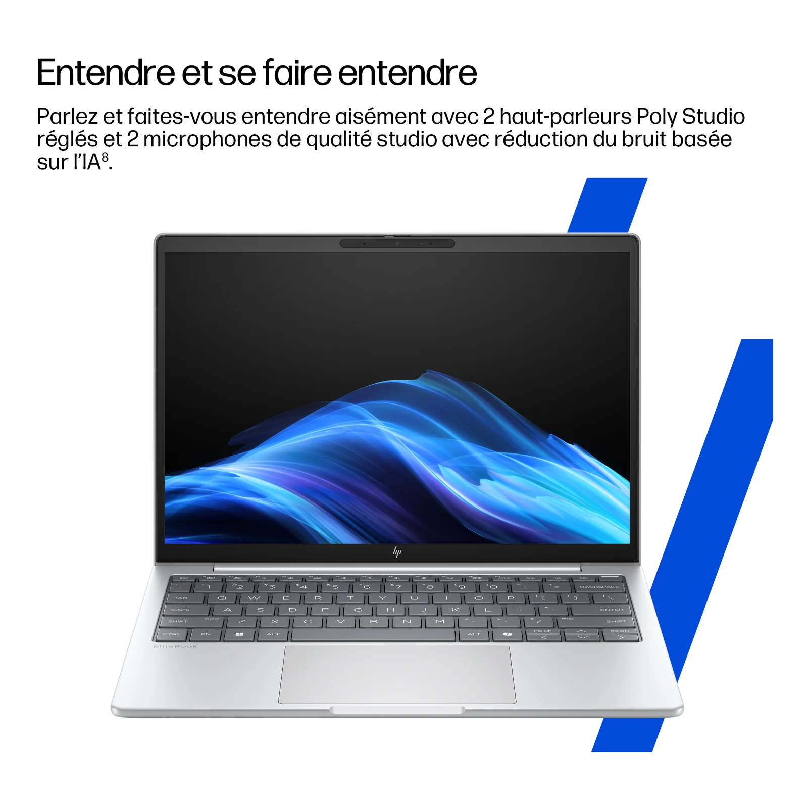HP EliteBook 8 G1i 14 inch Notebook AI PC Wolf Pro Security Edition Intel Core Ultra 5 225U Ordinateur portable 35,6 cm (14") WUXGA 16 Go DDR5-SDRAM 512 Go SSD Wi-Fi 7 (802.11be) Windows 11 Pro Argent
