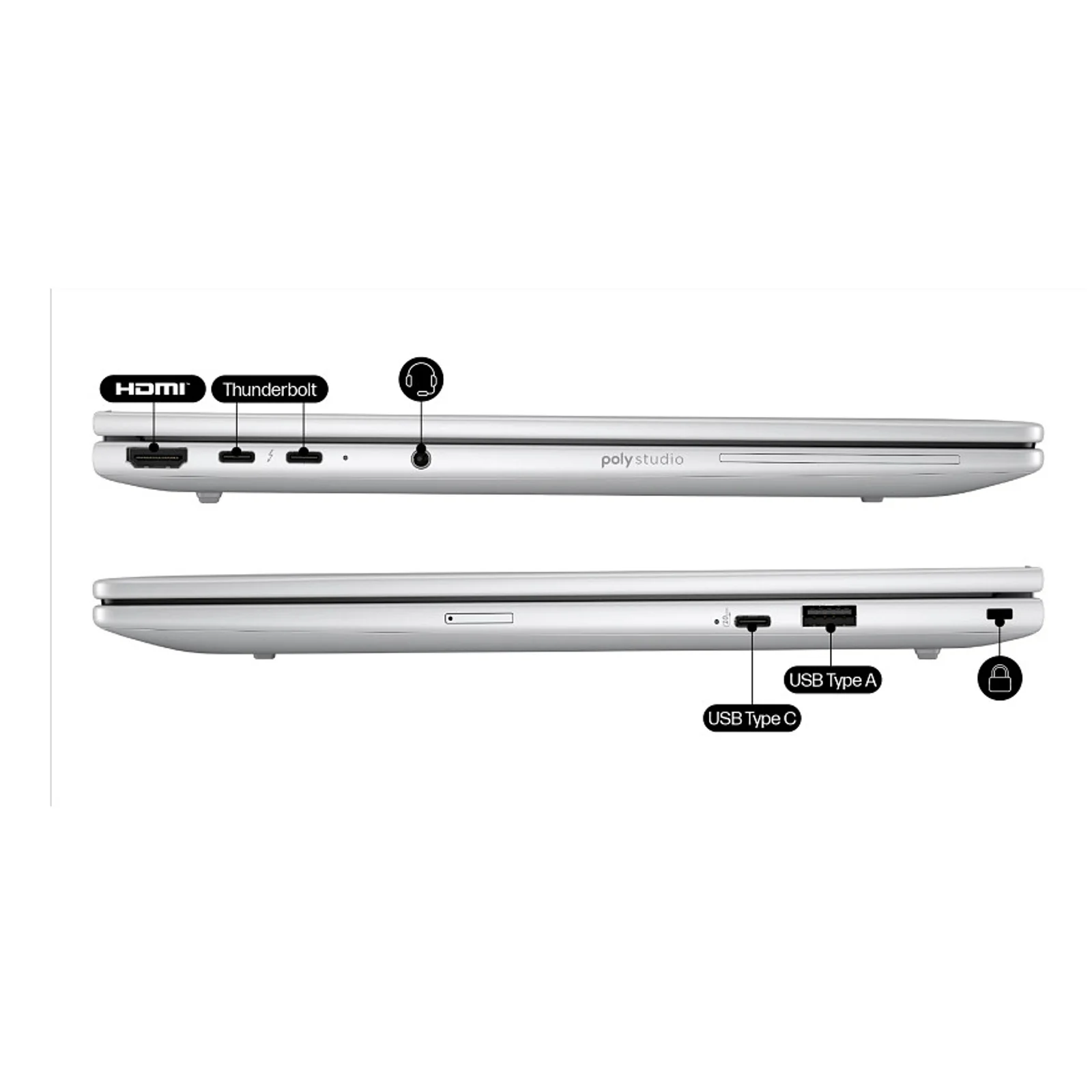 HP EliteBook 8 G1i 14 inch Notebook AI PC Wolf Pro Security Edition Intel Core Ultra 5 225U Ordinateur portable 35,6 cm (14") WUXGA 16 Go DDR5-SDRAM 512 Go SSD Wi-Fi 7 (802.11be) Windows 11 Pro Argent