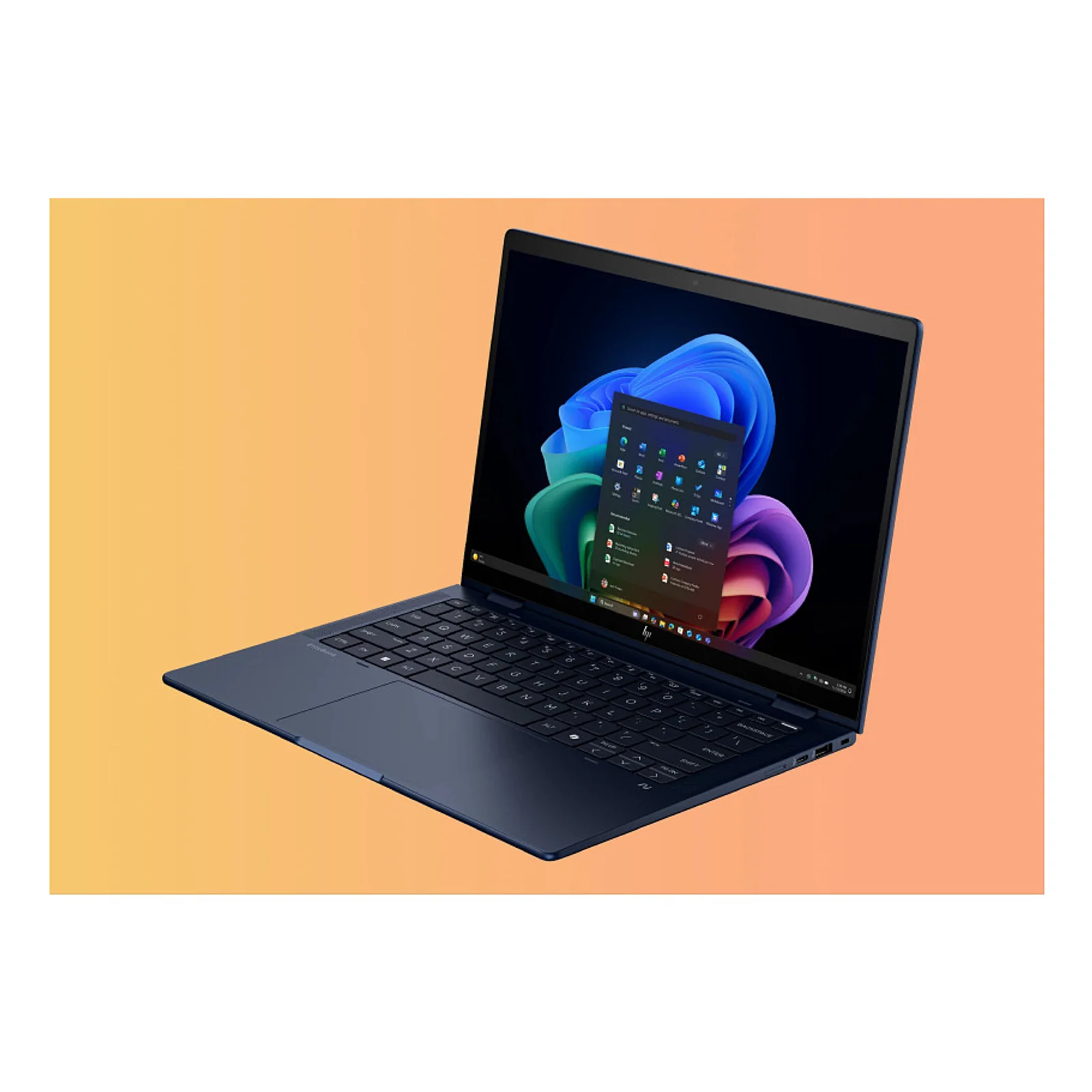 HP EliteBook X Flip G1i Next Gen AI PC Wolf Pro Security Edition Copilot+ PC Intel Core Ultra 7 258V Hybride (2-en-1) 35,6 cm (14") Écran tactile WUXGA 32 Go LPDDR5x-SDRAM 1 To SSD Wi-Fi 7 (802.11be) Windows 11 Pro Bleu