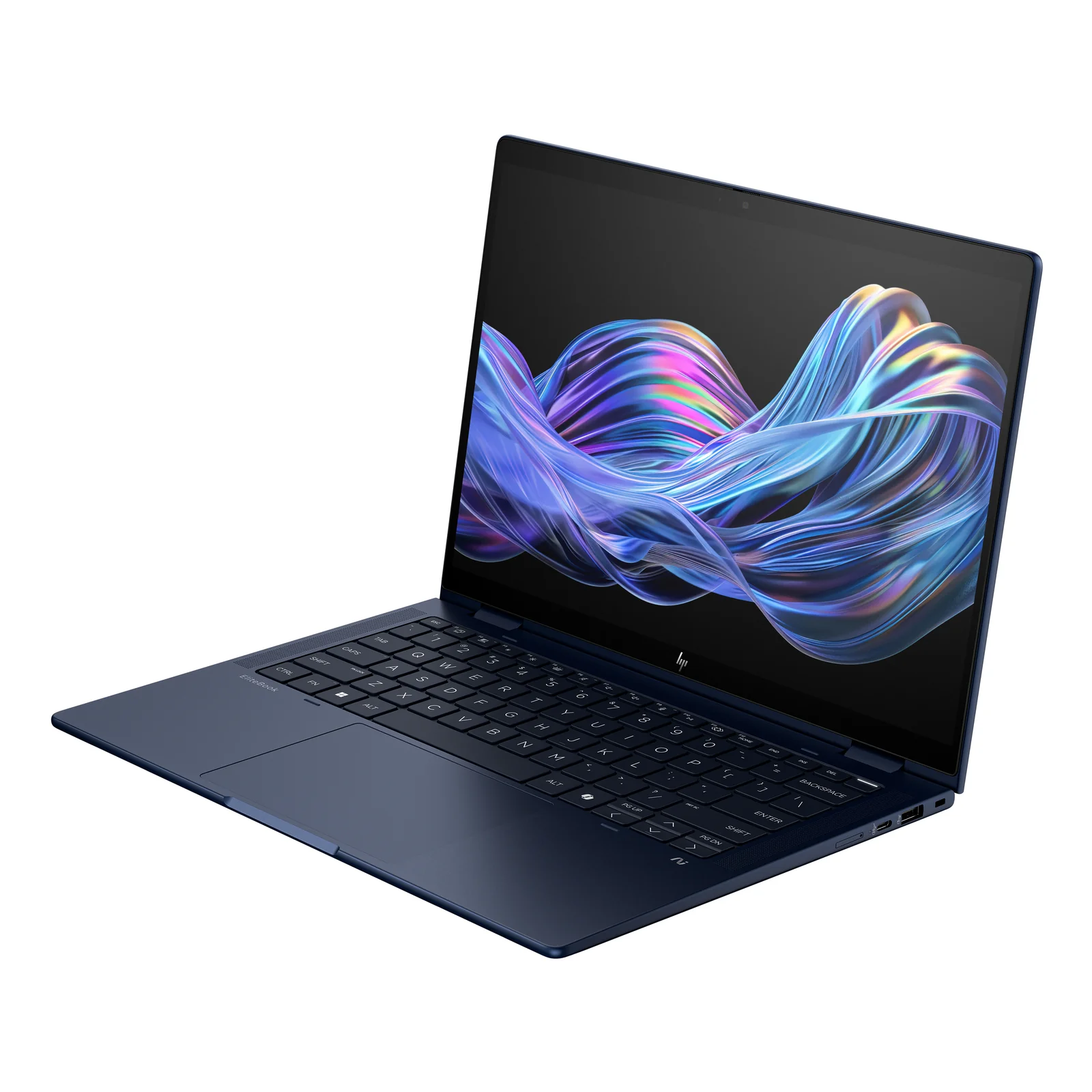 HP EliteBook X Flip G1i Next Gen AI Wolf Pro Security Edition Copilot+ PC Intel Core Ultra 5 228V Hybride (2-en-1) 35,6 cm (14") Écran tactile WUXGA 32 Go LPDDR5x-SDRAM 512 Go SSD Wi-Fi 7 (802.11be) Windows 11 Pro Bleu