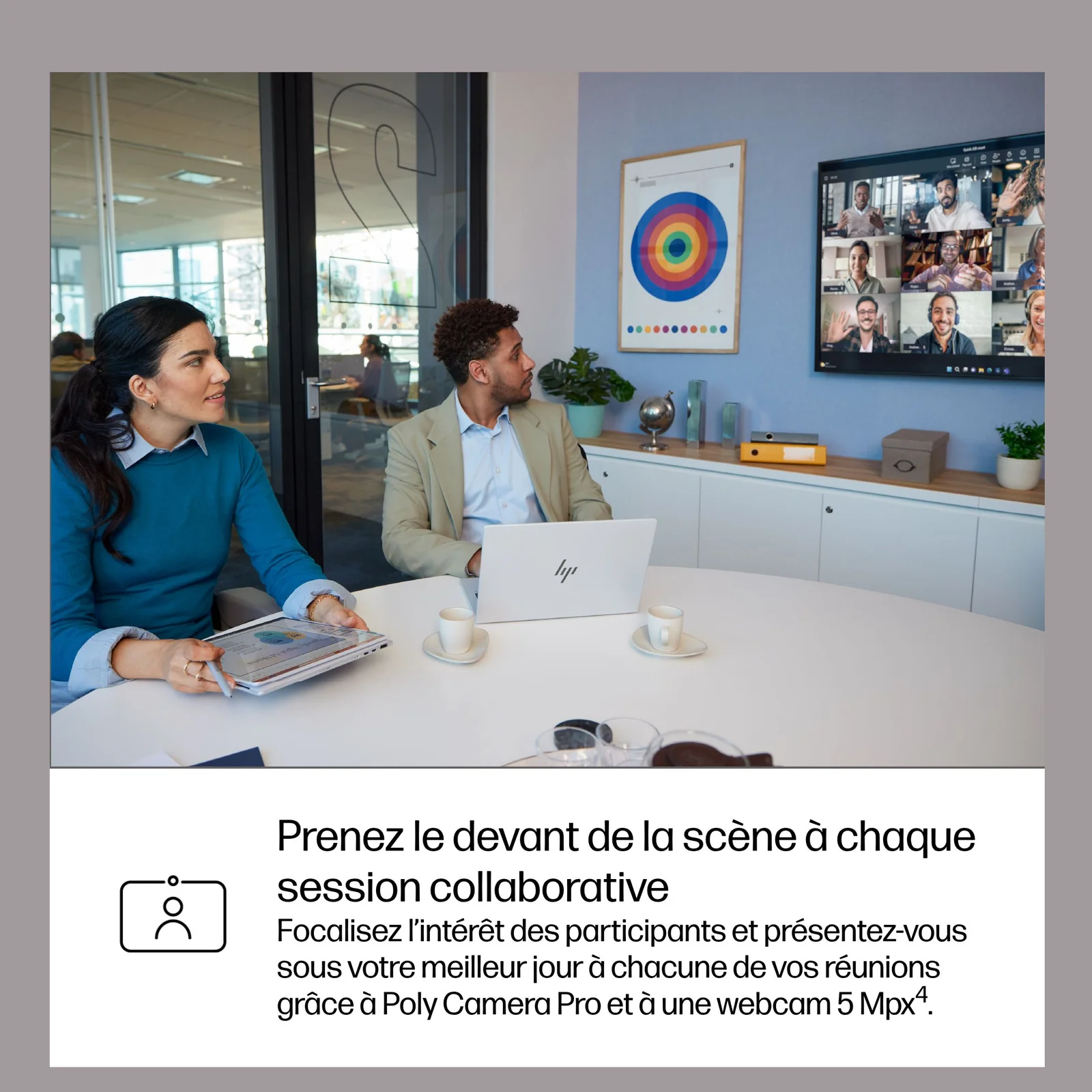 HP EliteBook X Flip G1i Next Gen AI Wolf Pro Security Edition Copilot+ PC Intel Core Ultra 5 228V Hybride (2-en-1) 35,6 cm (14") Écran tactile WUXGA 32 Go LPDDR5x-SDRAM 512 Go SSD Wi-Fi 7 (802.11be) Windows 11 Pro Argent