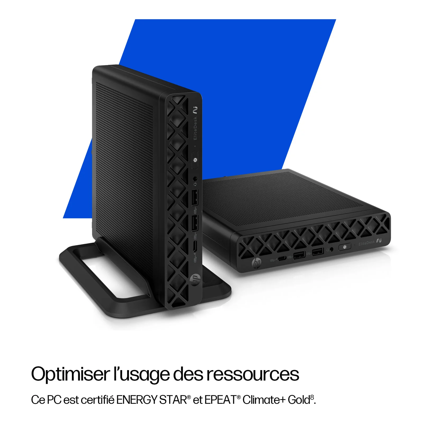 HP EliteDesk 8 Mini G1a Next Gen AI Wolf Pro Security Edition Copilot+ PC AMD Ryzen AI 5 340 32 Go DDR5-SDRAM 1 To SSD Windows 11 Pro Mini PC AI PC Noir