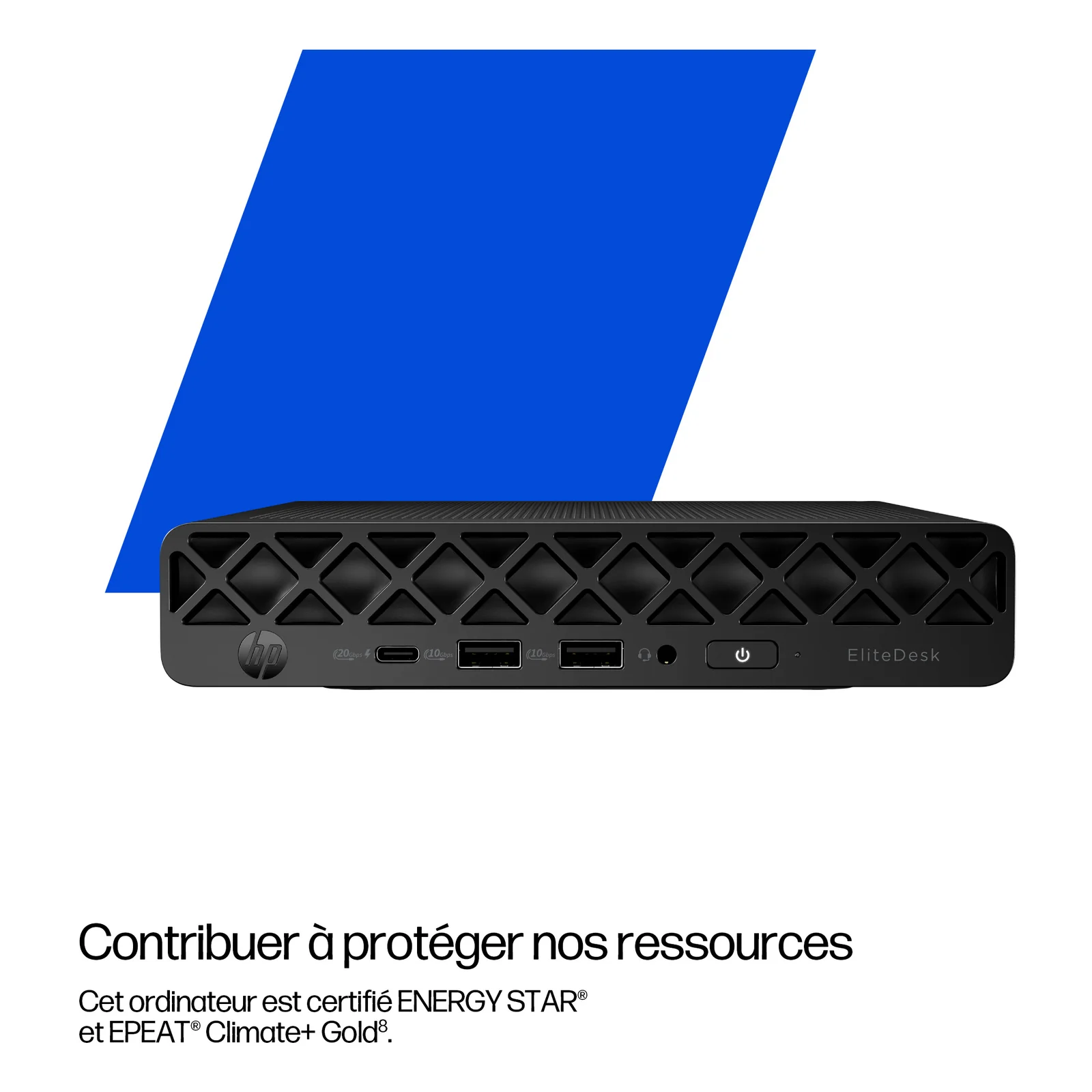 HP EliteDesk 8 Mini G1i AI Intel Core Ultra 7 265T 24 Go DDR5-SDRAM 512 Go SSD Windows 11 Pro Mini PC AI PC Noir