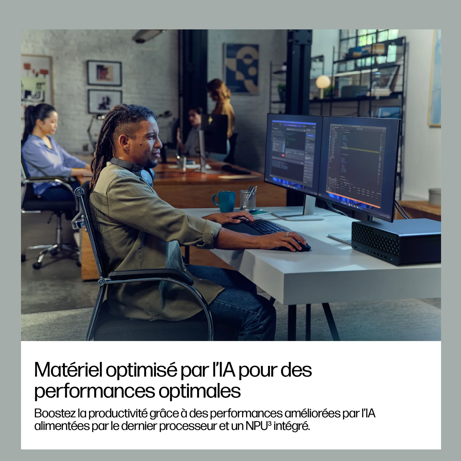 HP EliteDesk 8 SFF G1i AI Wolf Pro Security Edition Intel Core Ultra 5 235 16 Go DDR5-SDRAM 512 Go SSD Windows 11 Pro PC AI PC Noir