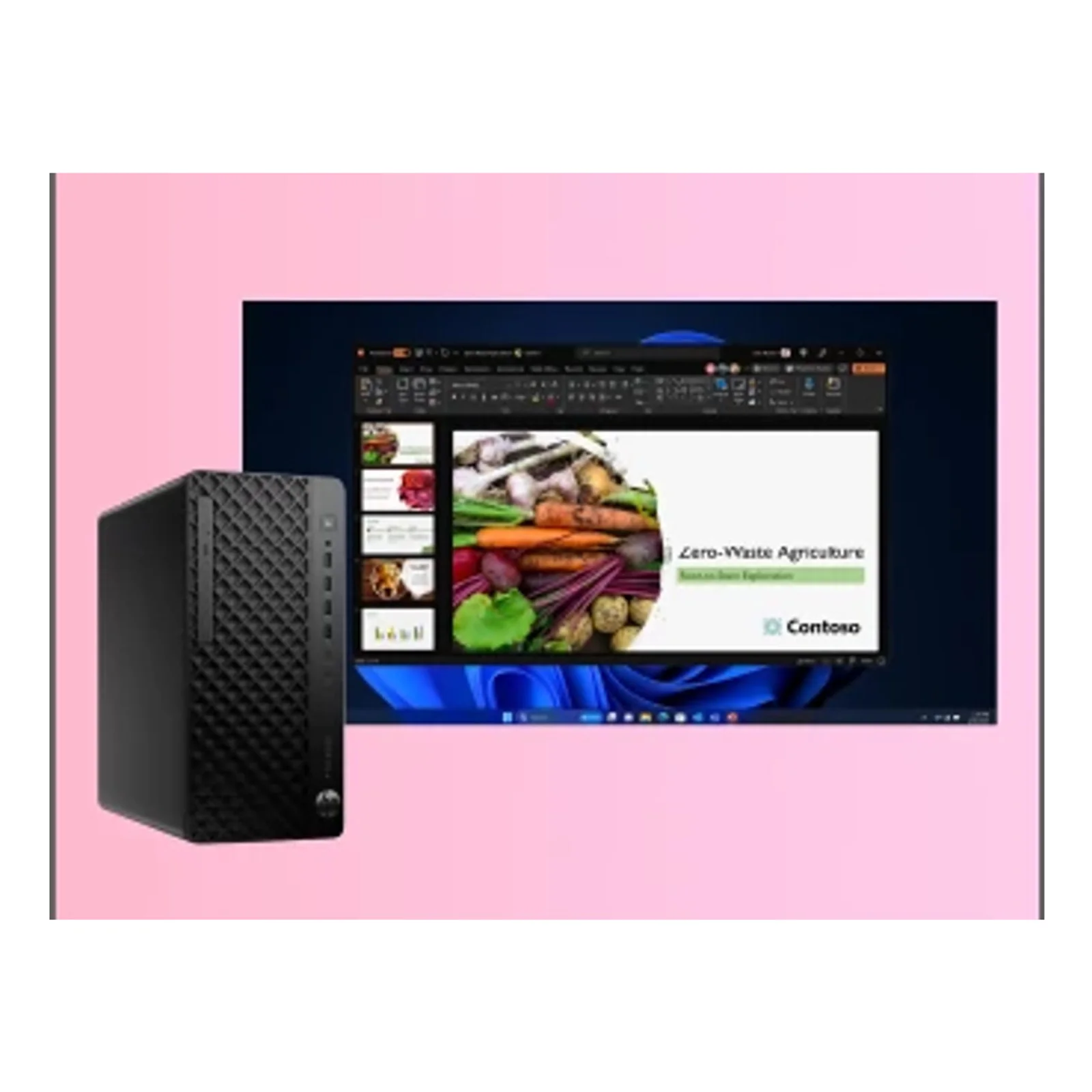 HP EliteDesk 8 Tower G1i AI Wolf Pro Security Edition Intel Core Ultra 5 235 16 Go DDR5-SDRAM 512 Go SSD Windows 11 Pro PC AI PC Noir