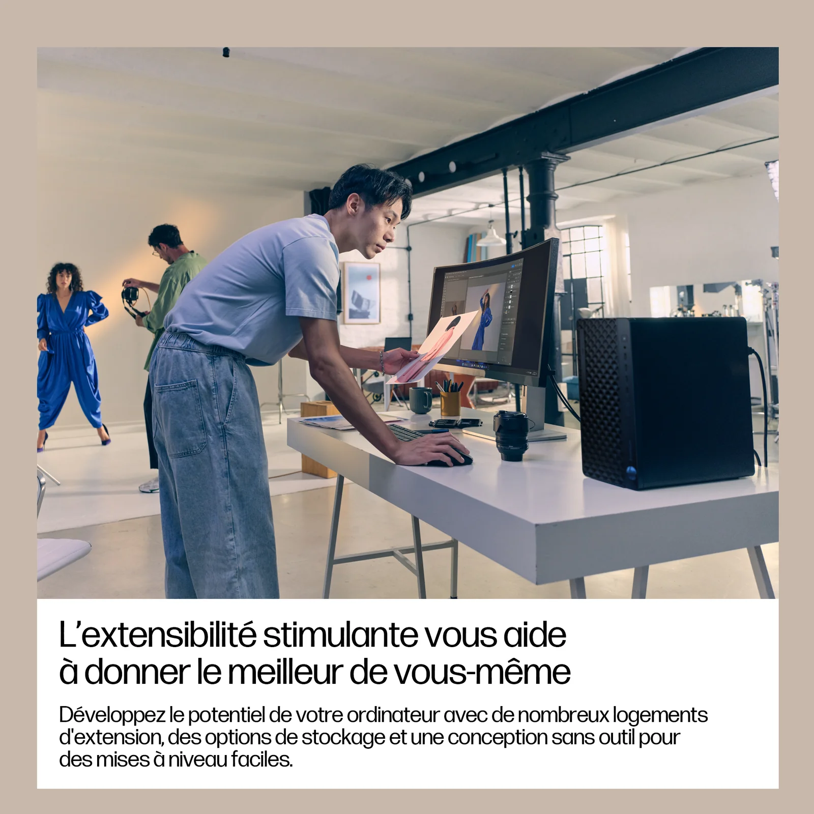 HP EliteDesk 8 Tower G1i AI Wolf Pro Security Edition Intel Core Ultra 5 235 16 Go DDR5-SDRAM 512 Go SSD Windows 11 Pro PC AI PC Noir