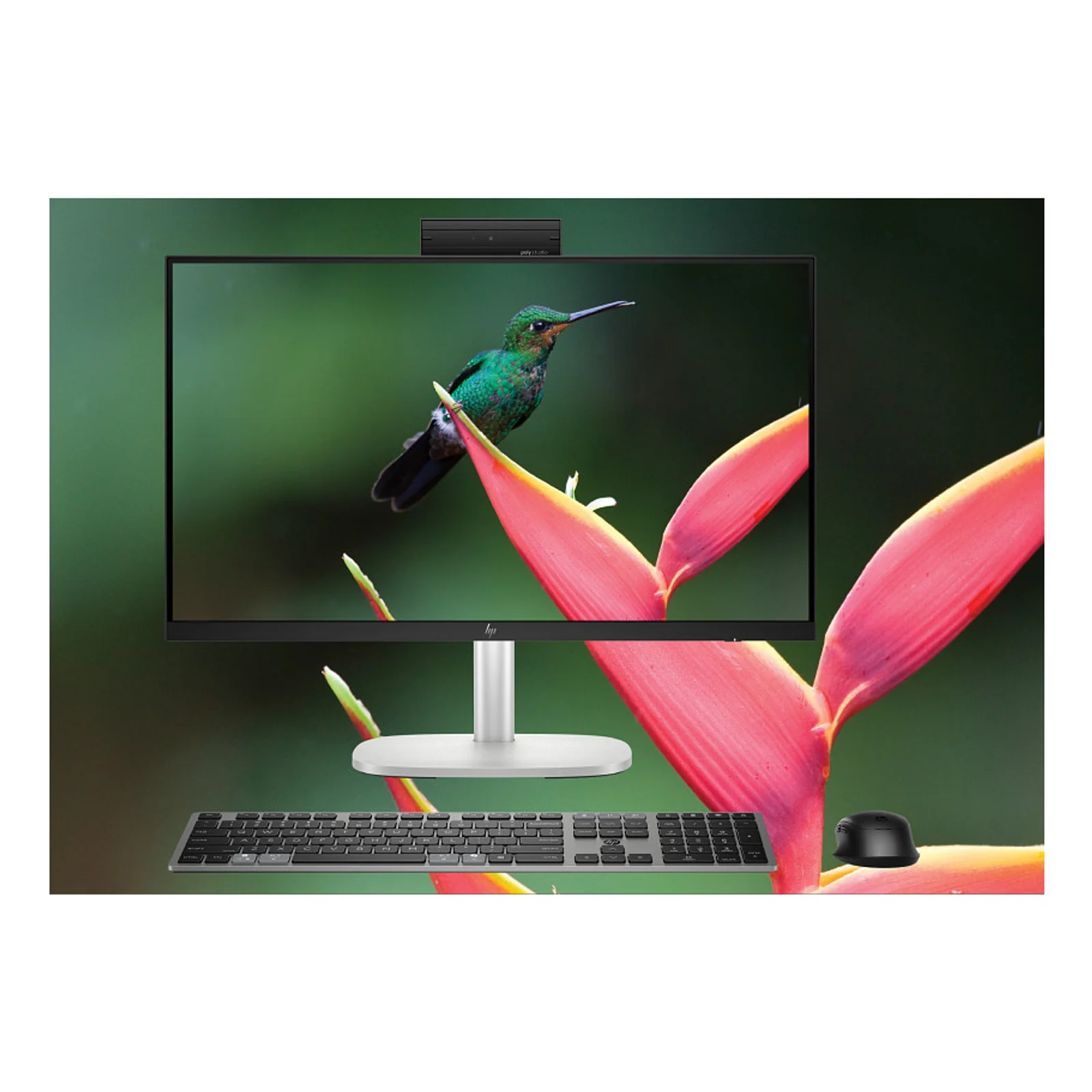 HP EliteStudio 8 G1i AI PC Wolf Pro Security Edition Intel Core Ultra 7 265 60,5 cm (23.8") 1920 x 1080 pixels PC All-in-One 16 Go DDR5-SDRAM 512 Go SSD Windows 11 Pro Wi-Fi 6E (802.11ax) Argent
