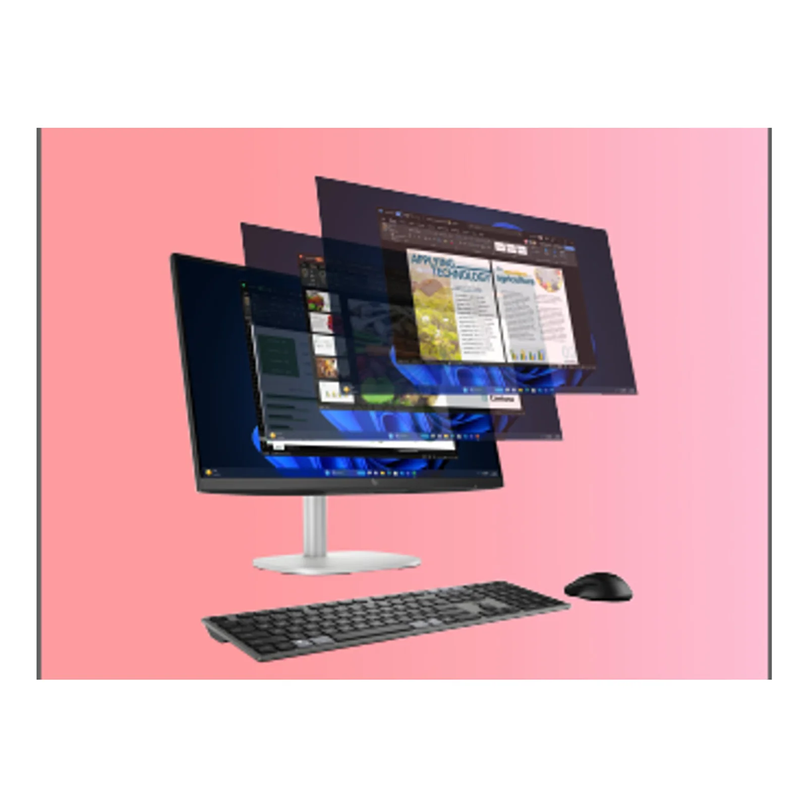 HP EliteStudio 8 G1i AI PC Wolf Pro Security Edition Intel Core Ultra 9 285 60,5 cm (23.8") 1920 x 1080 pixels PC All-in-One 32 Go DDR5-SDRAM 1 To SSD Windows 11 Pro Wi-Fi 6E (802.11ax) Argent