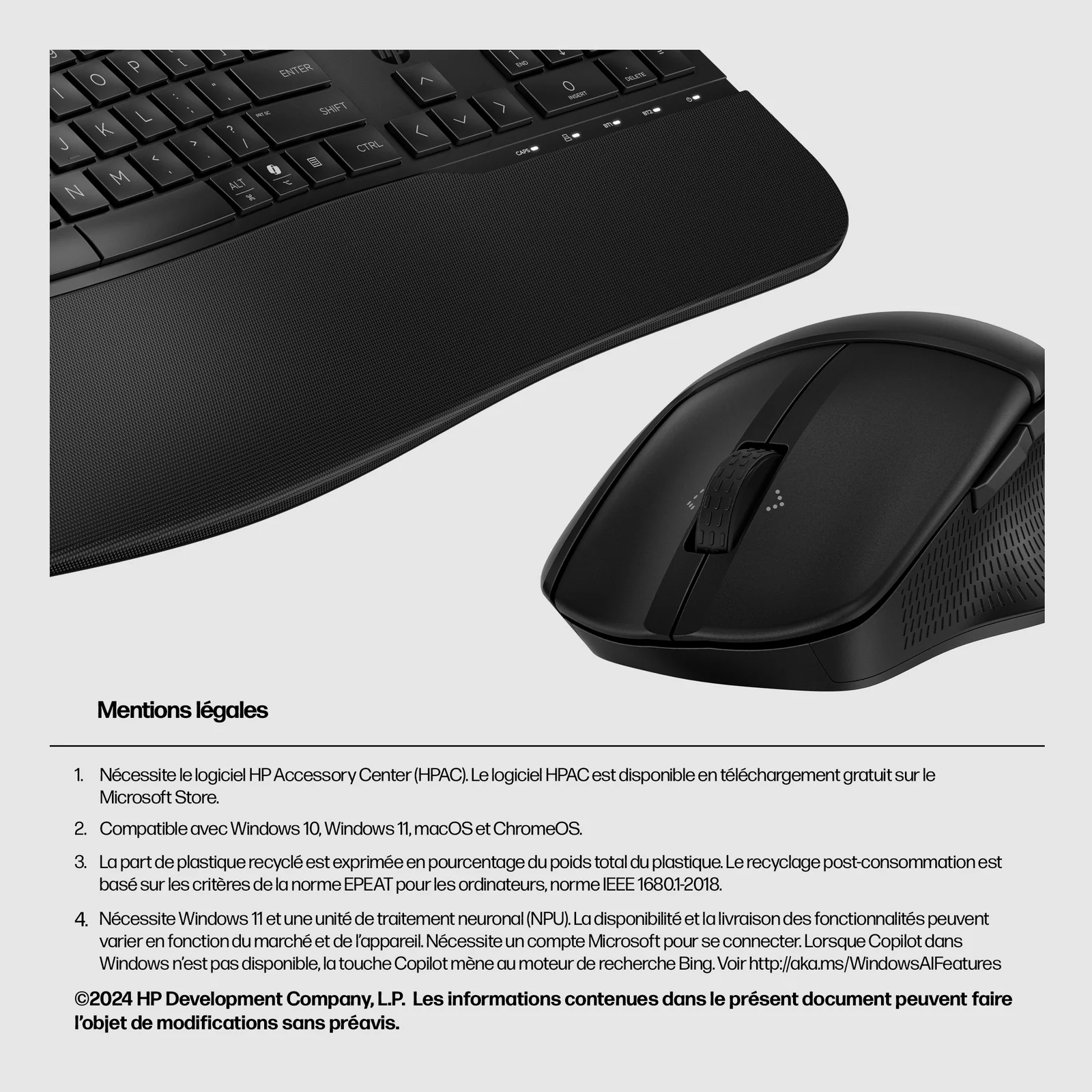 HP Ensemble clavier et souris hybride 685 Comfort