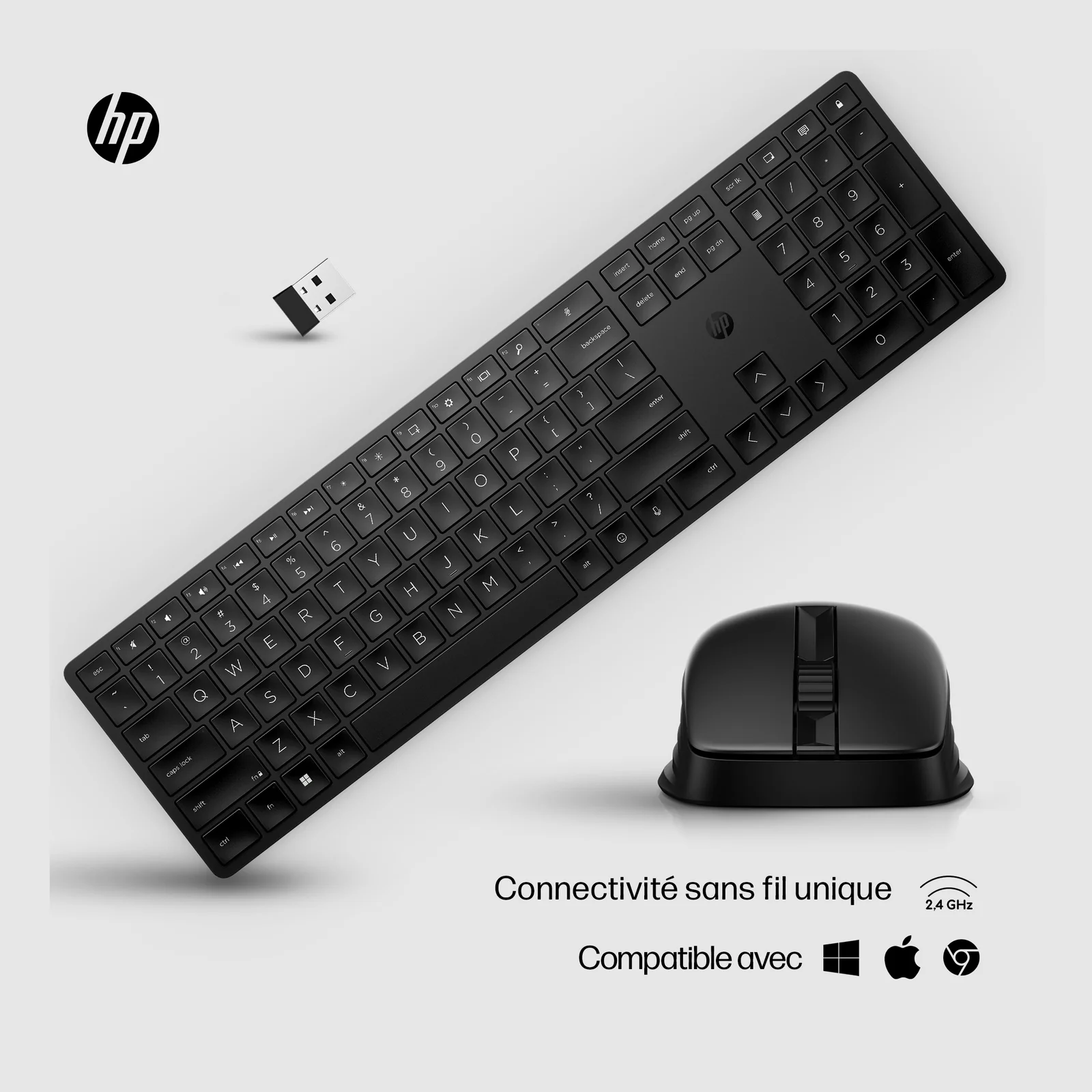 HP Ensemble clavier et souris sans fil 650