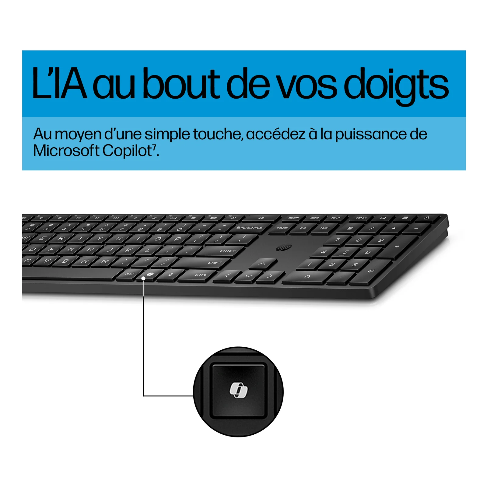 HP Ensemble clavier et souris sans fil 655