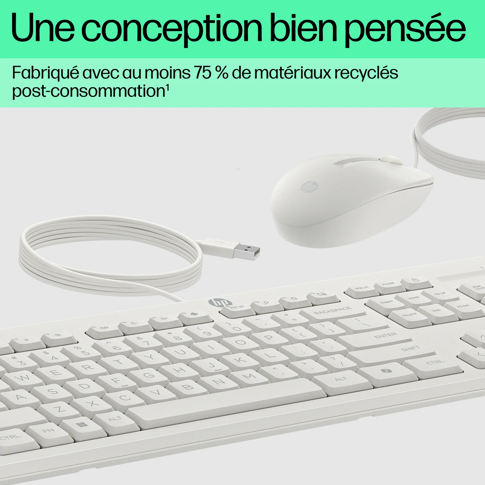 HP Ensemble combiné clavier et souris filaires 225