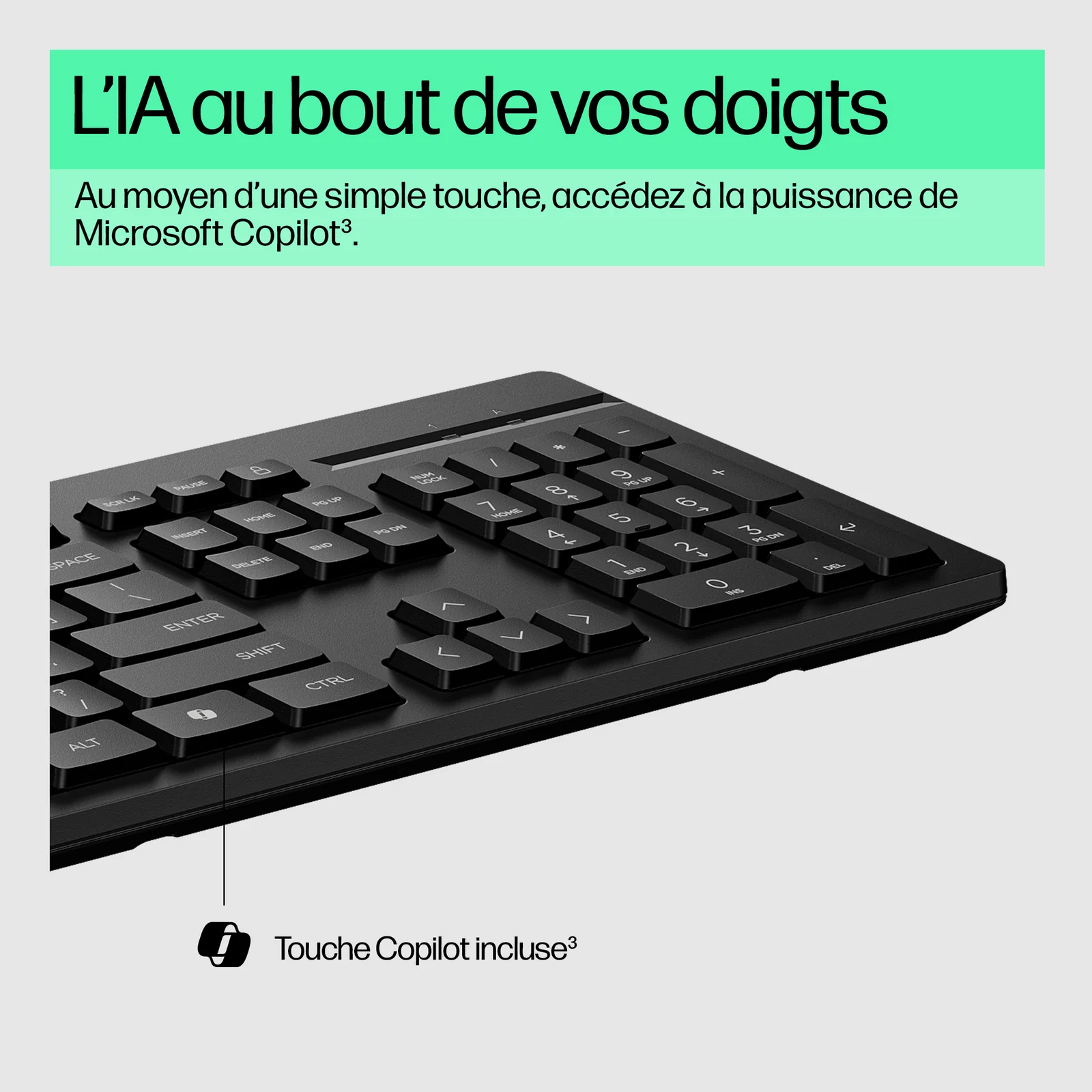 HP Ensemble combiné clavier et souris filaires 225