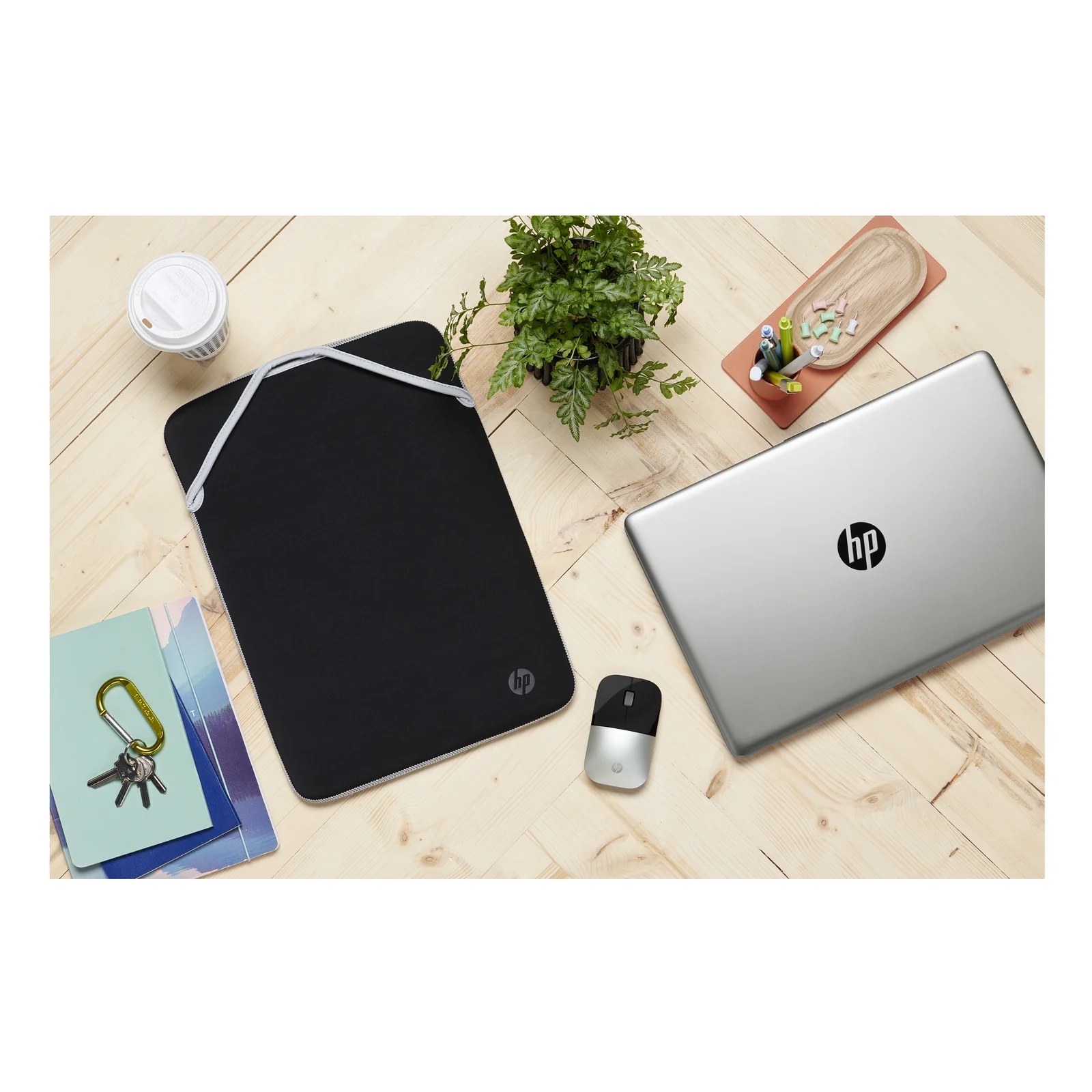HP Housse de protection réversible pour ordinateur portable 15,6 pouces (bleu)